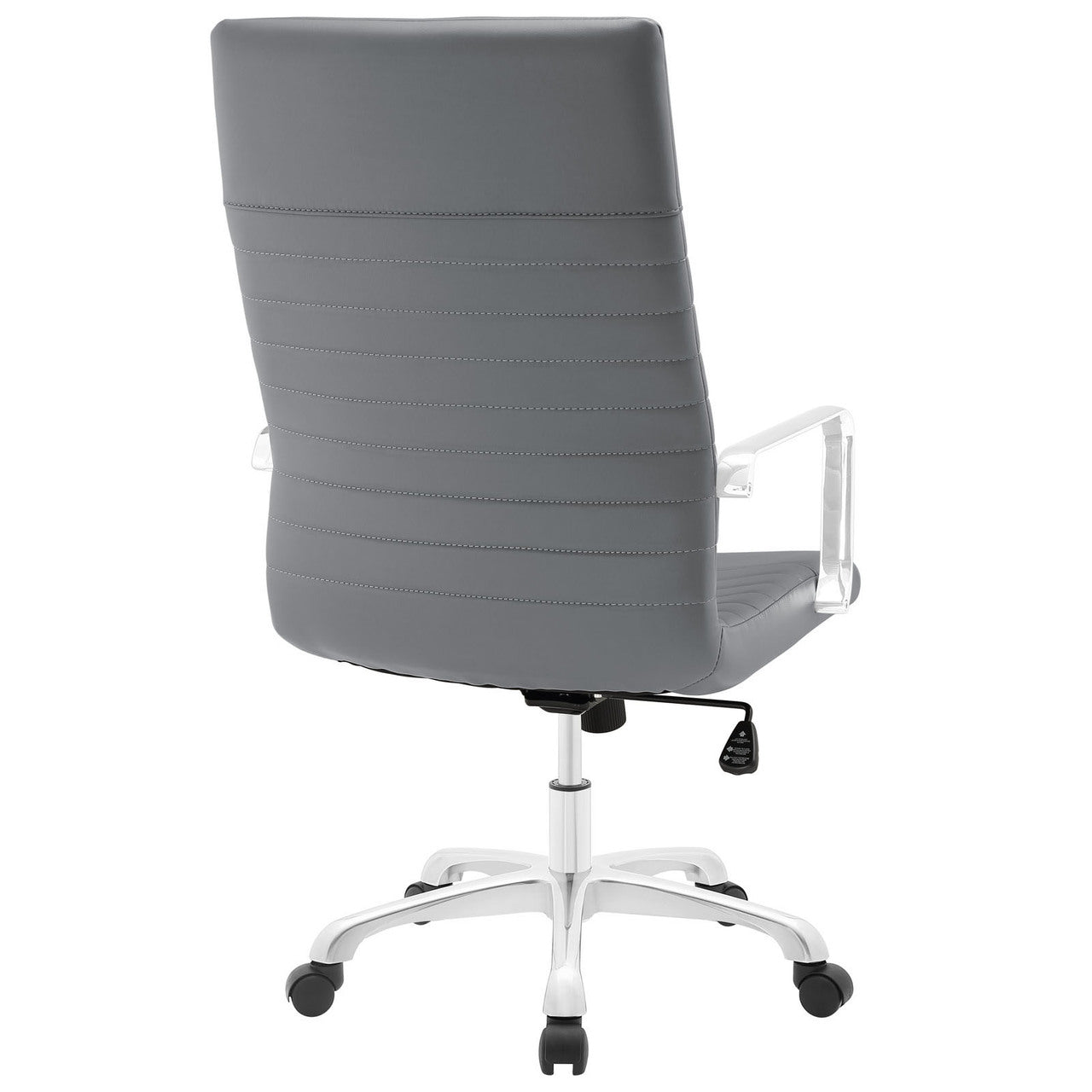 Finesse Highback Office Chair, Grey Faux Leather