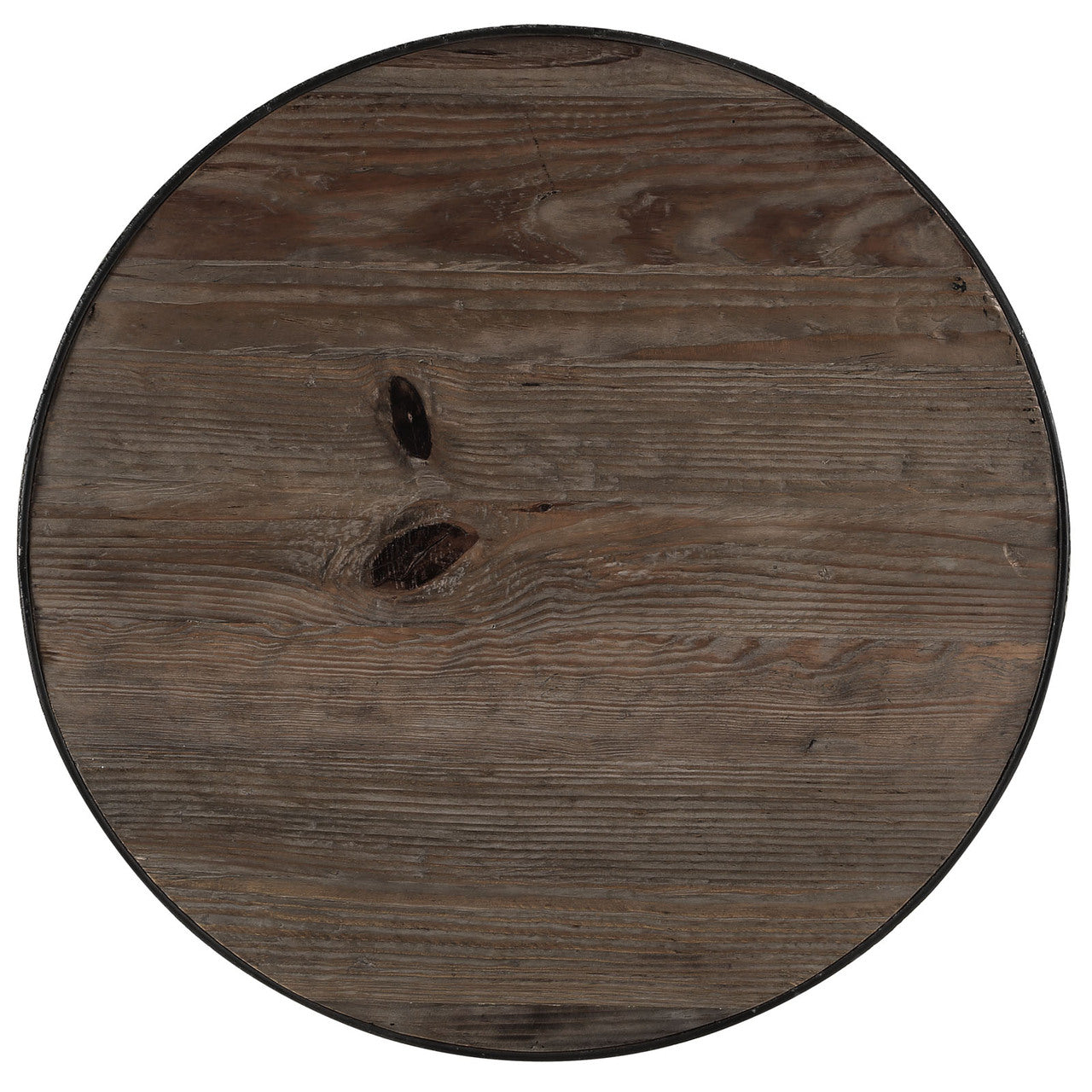 Sylvan Wood Top Side Table in Brown