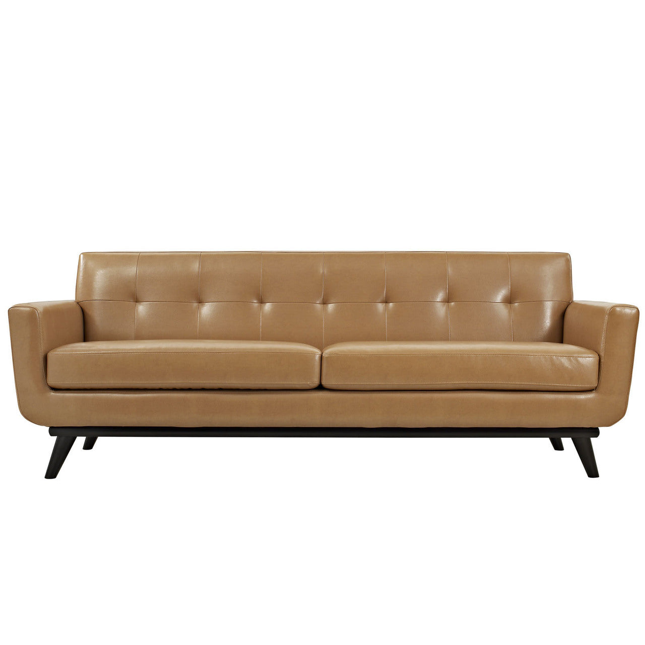 Engage Leather Sofa, Brown