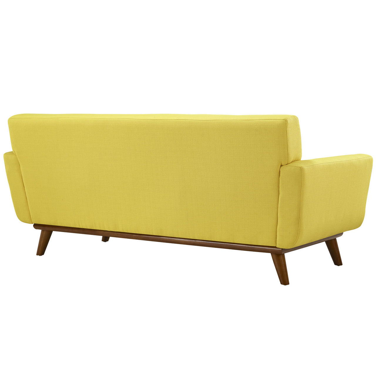 Engage Loveseat and Sofa Set of 2, Yellow Fabric