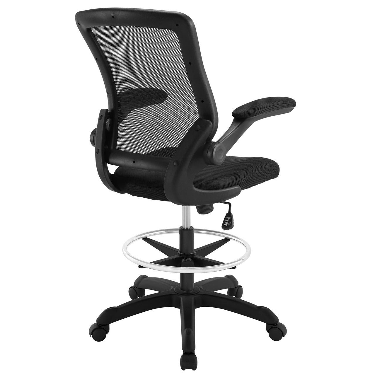 Veer Drafting Stool in Black