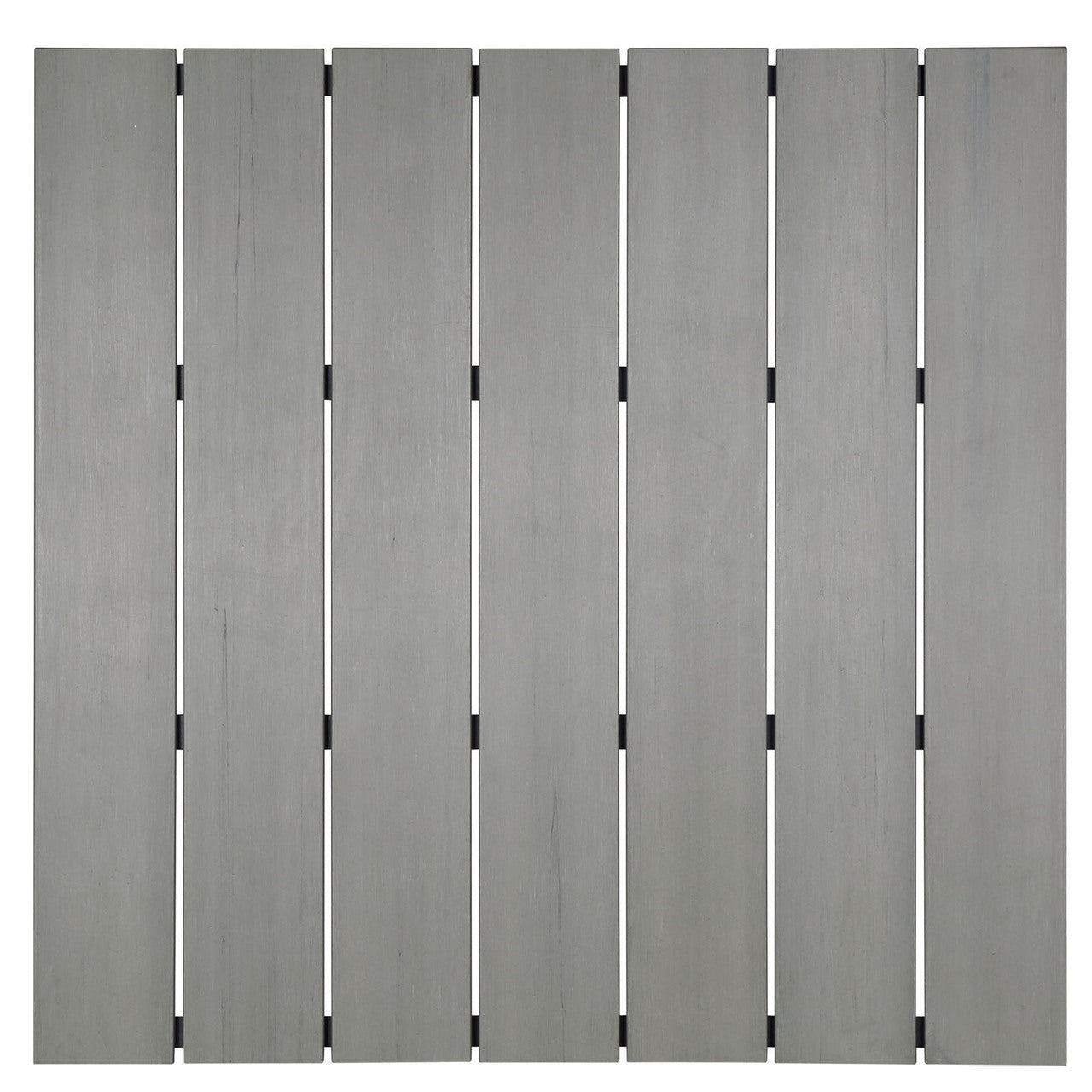 Maine 40" Outdoor Patio Dining Table, Brown Grey Steel