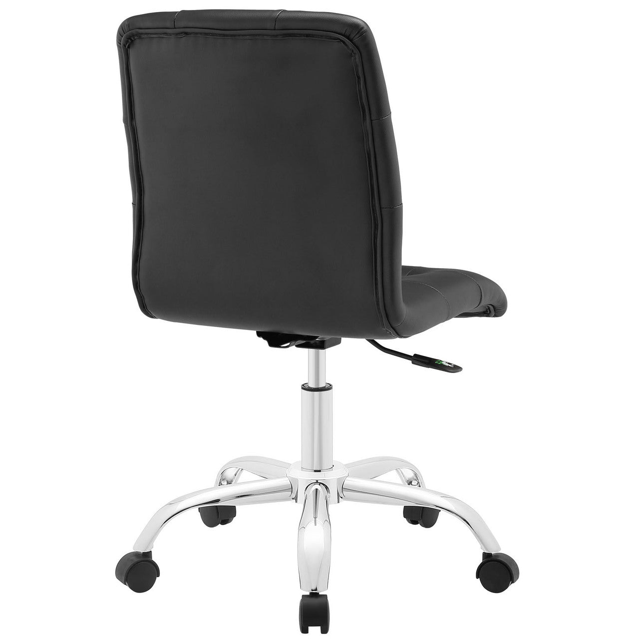 Prim Mid Back Office Chair, Black Faux Leather