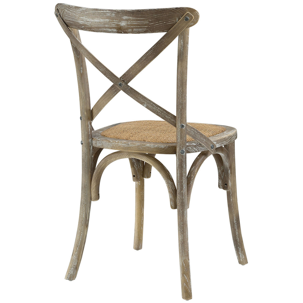 Gear Dining Side Chair, Grey Wood