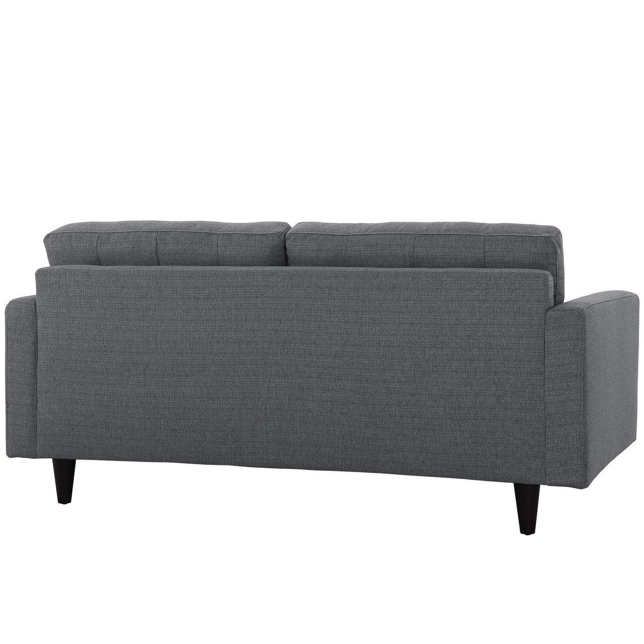 Empress Loveseat, Grey Fabric
