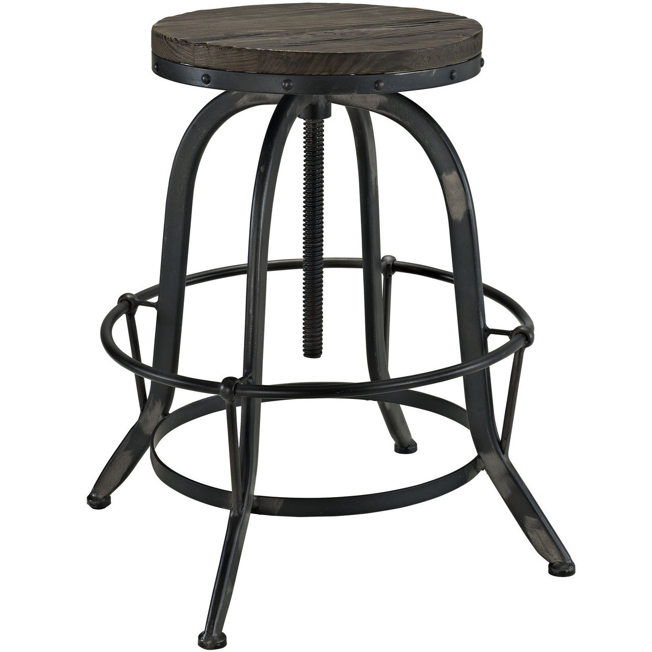 Collect 4 Piece Dining Bar Stool Set, Black Metal