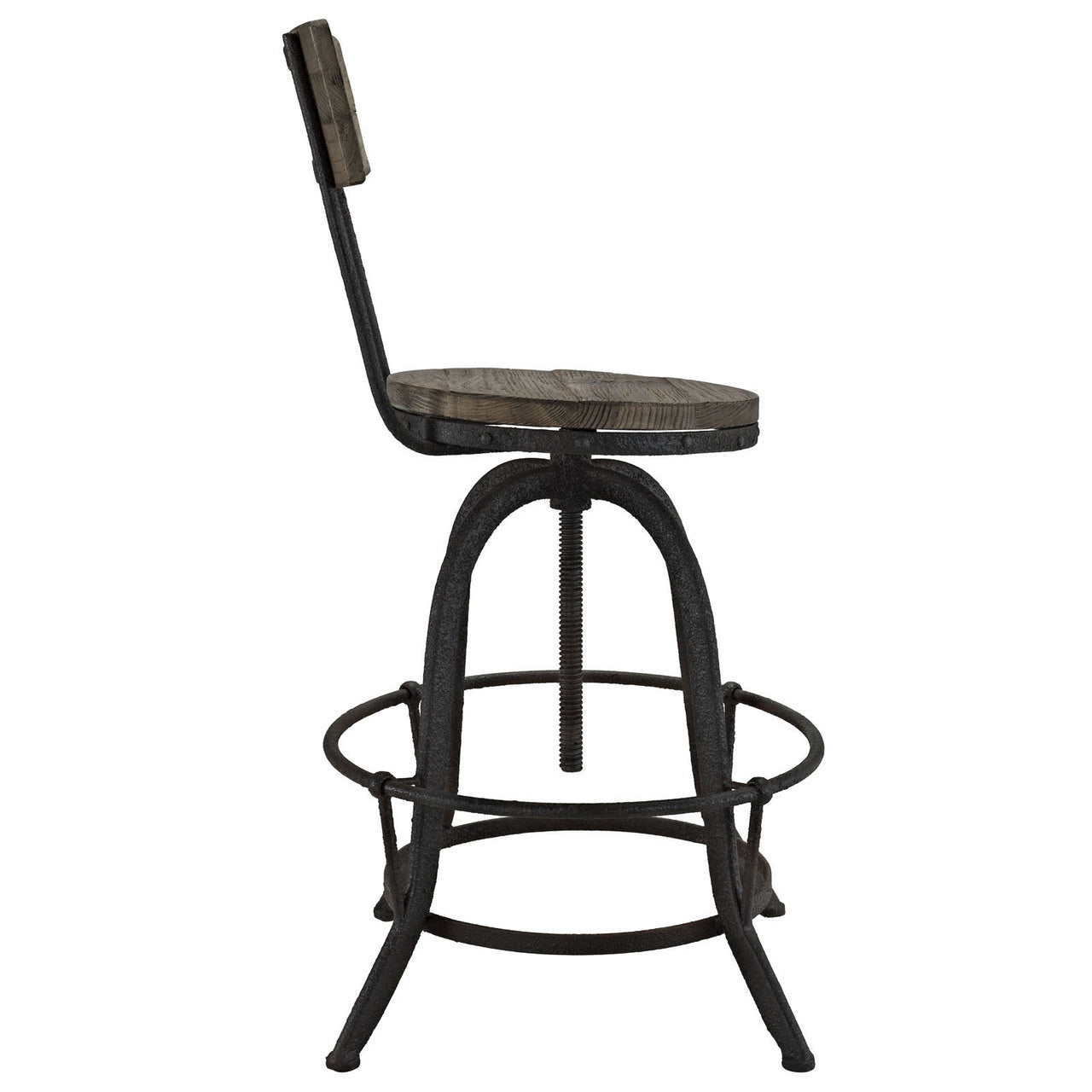 Procure 4 Piece Dining Barstool Set, Brown Metal