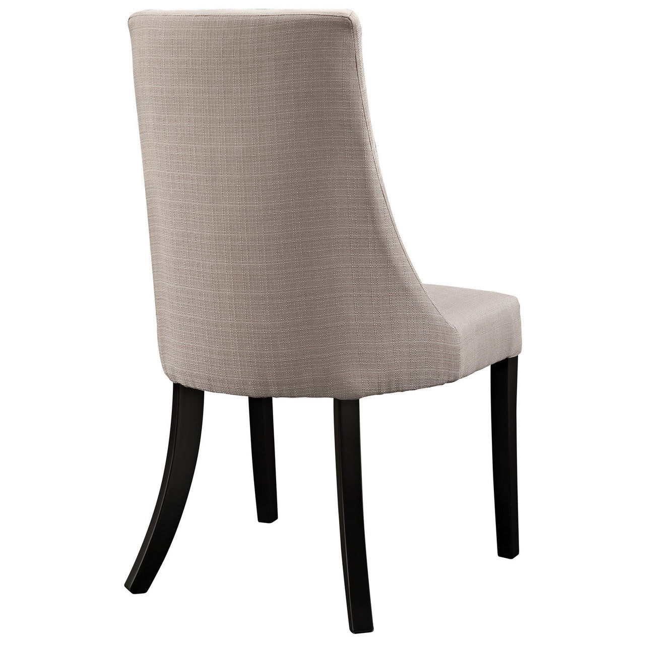 Reverie Dining Side Chair Set of 4, Beige Fabric