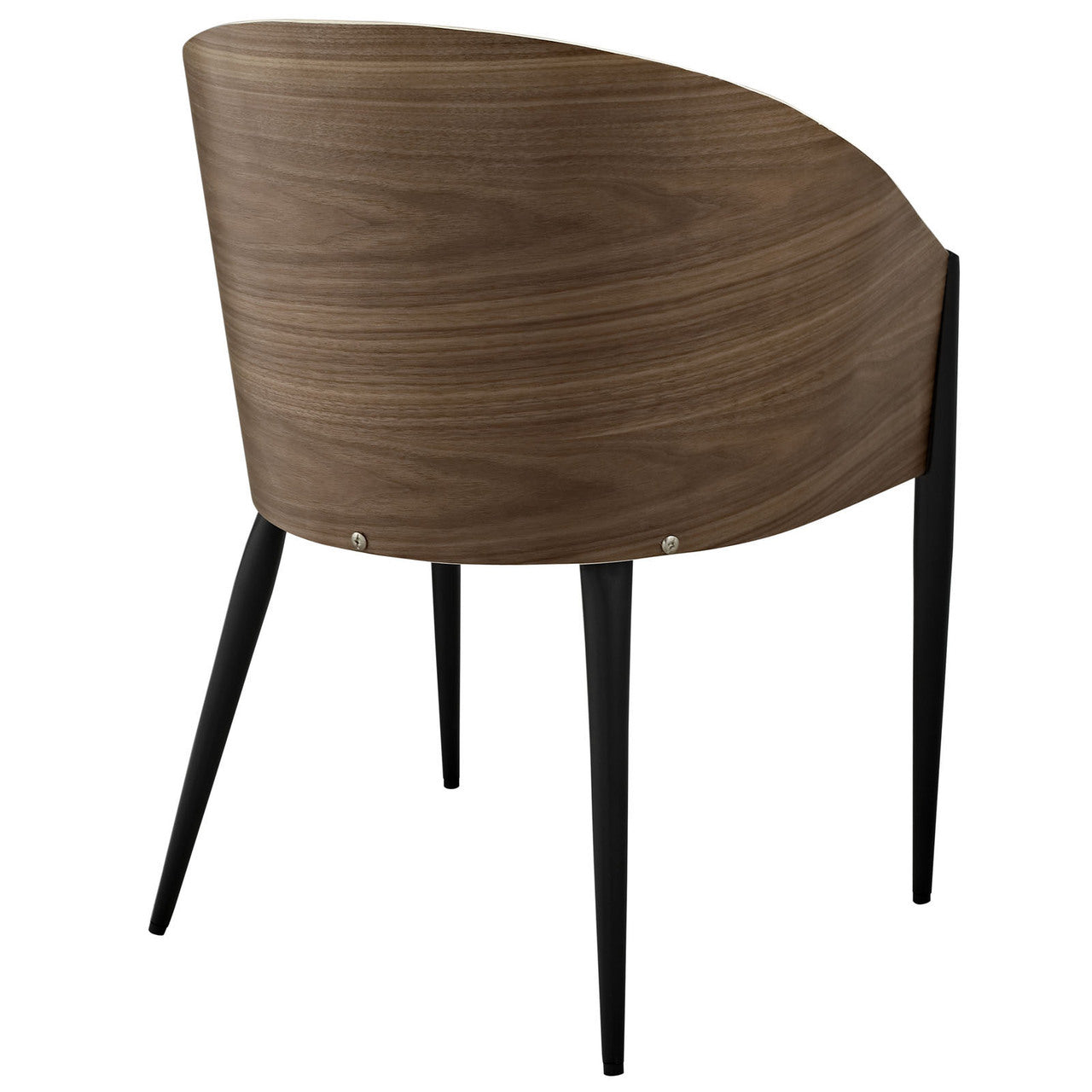 Cooper Dining Chairs Set of 4, Brown Wood Metal