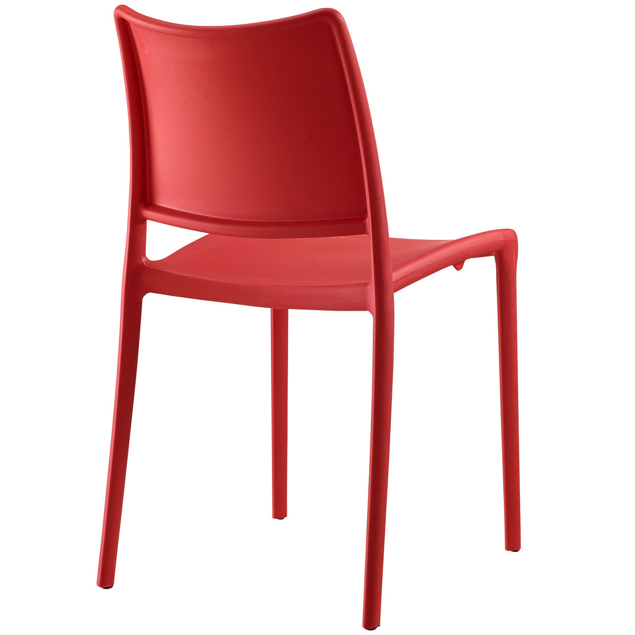 Hipster Dining Side Chair (Indoor and Outdoor), Red, Plastic