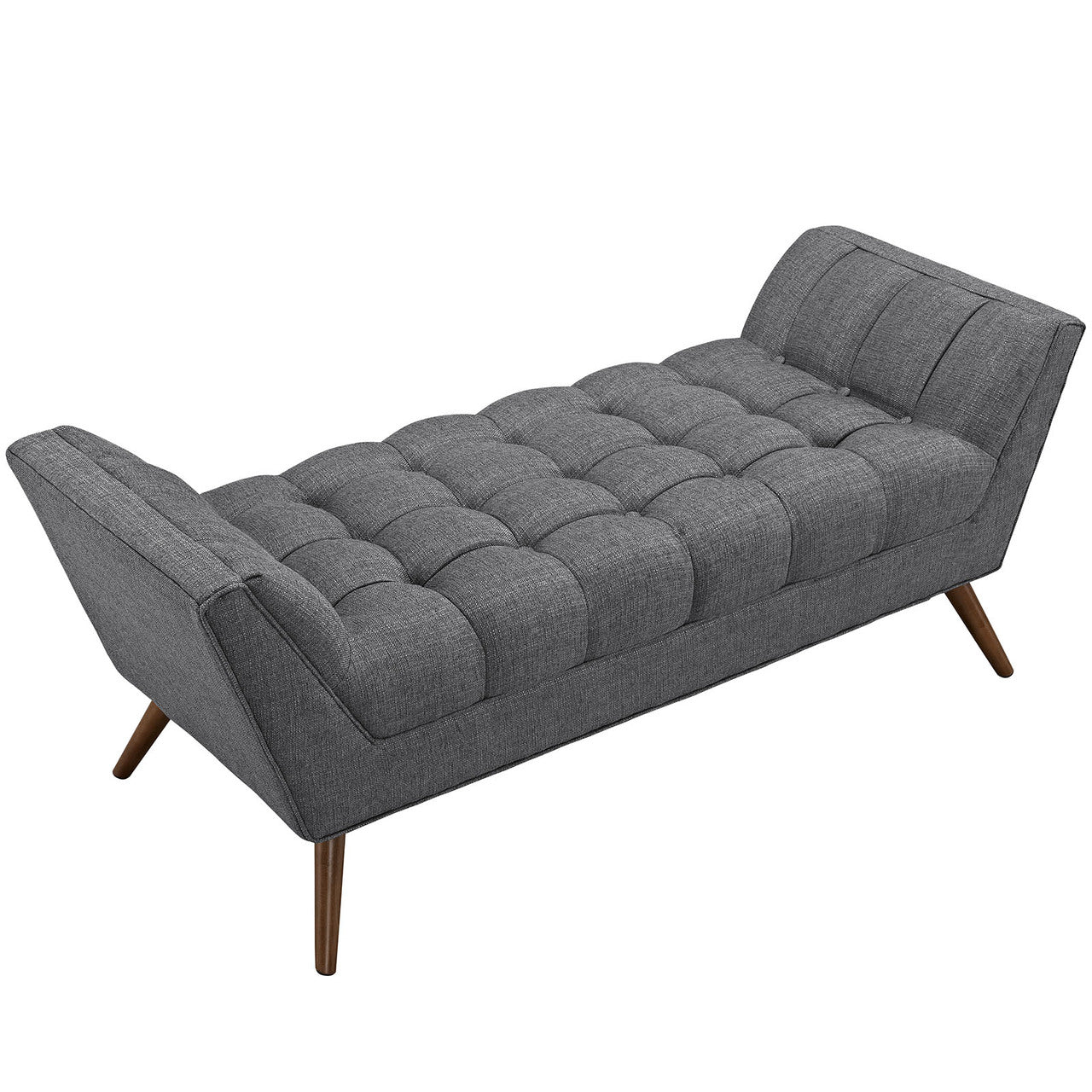 Response Medium Fabric Bench, Grey, Fabric