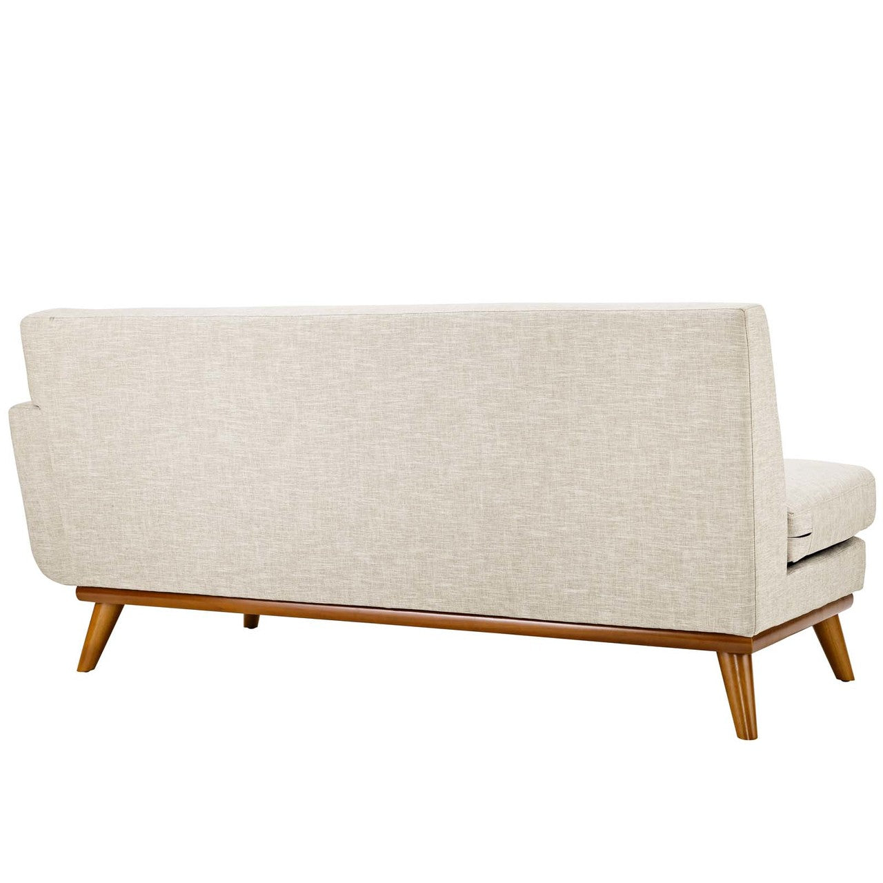 Engage Right-Arm Upholstered Fabric Loveseat, Fabric, Beige 13312