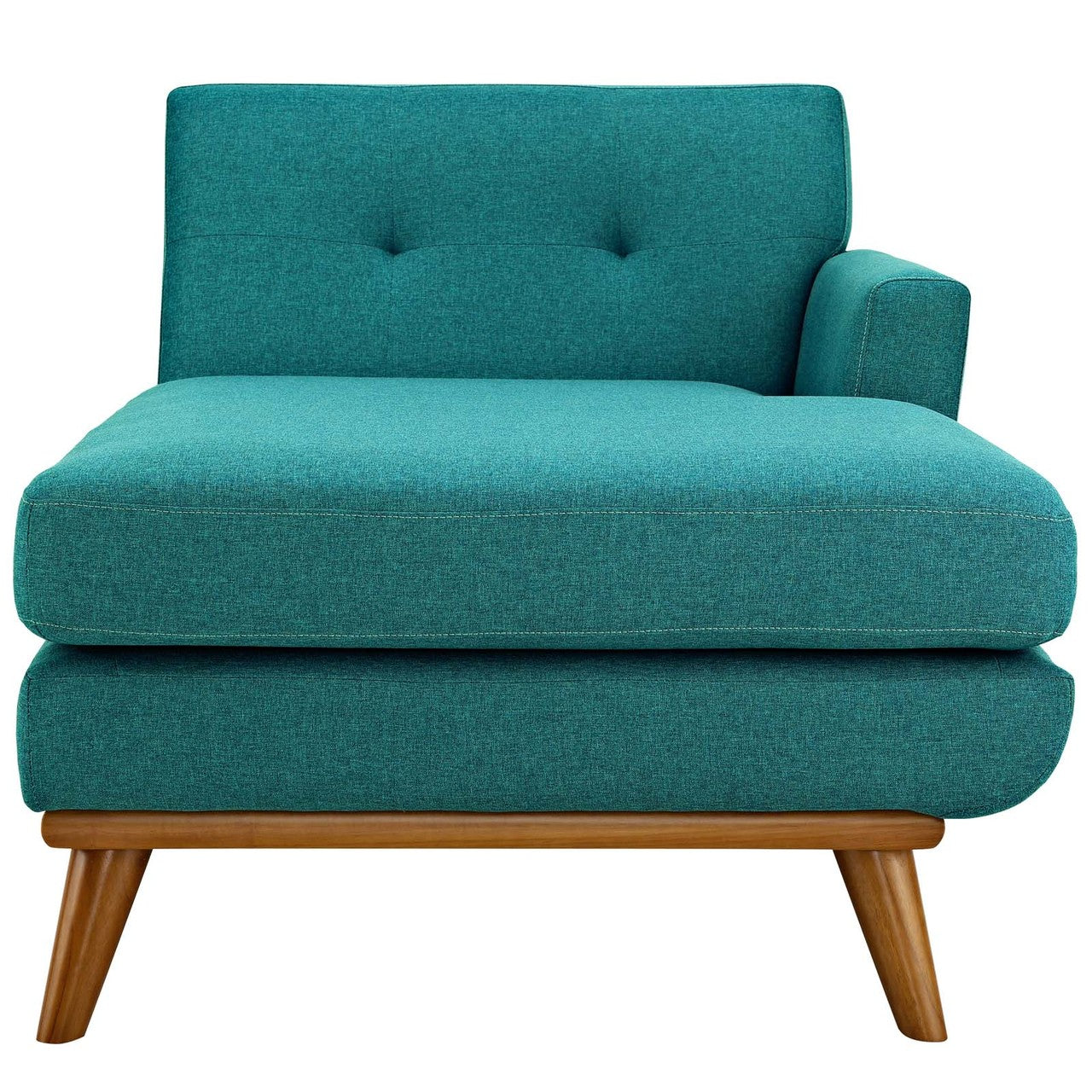 Engage Left-Facing Upholstered Fabric Chaise, Fabric, Aqua Blue 13315