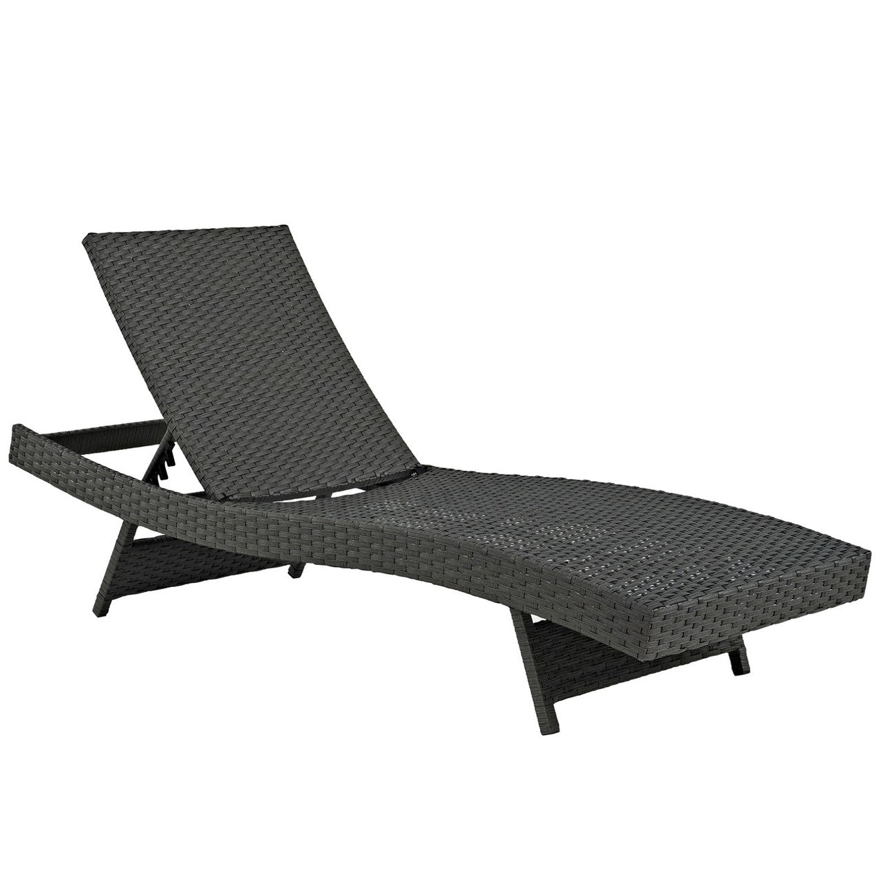 Sojourn Outdoor Patio Sunbrella Chaise, Navy, Rattan 9997