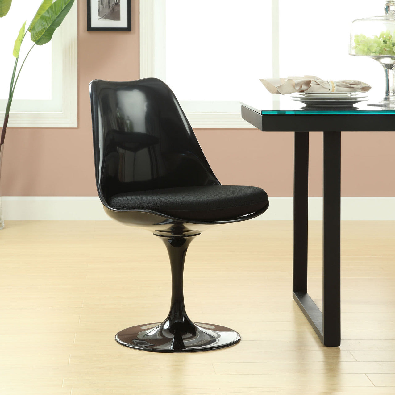 Lippa Dining Side Chair in Black EEI-199-BLK