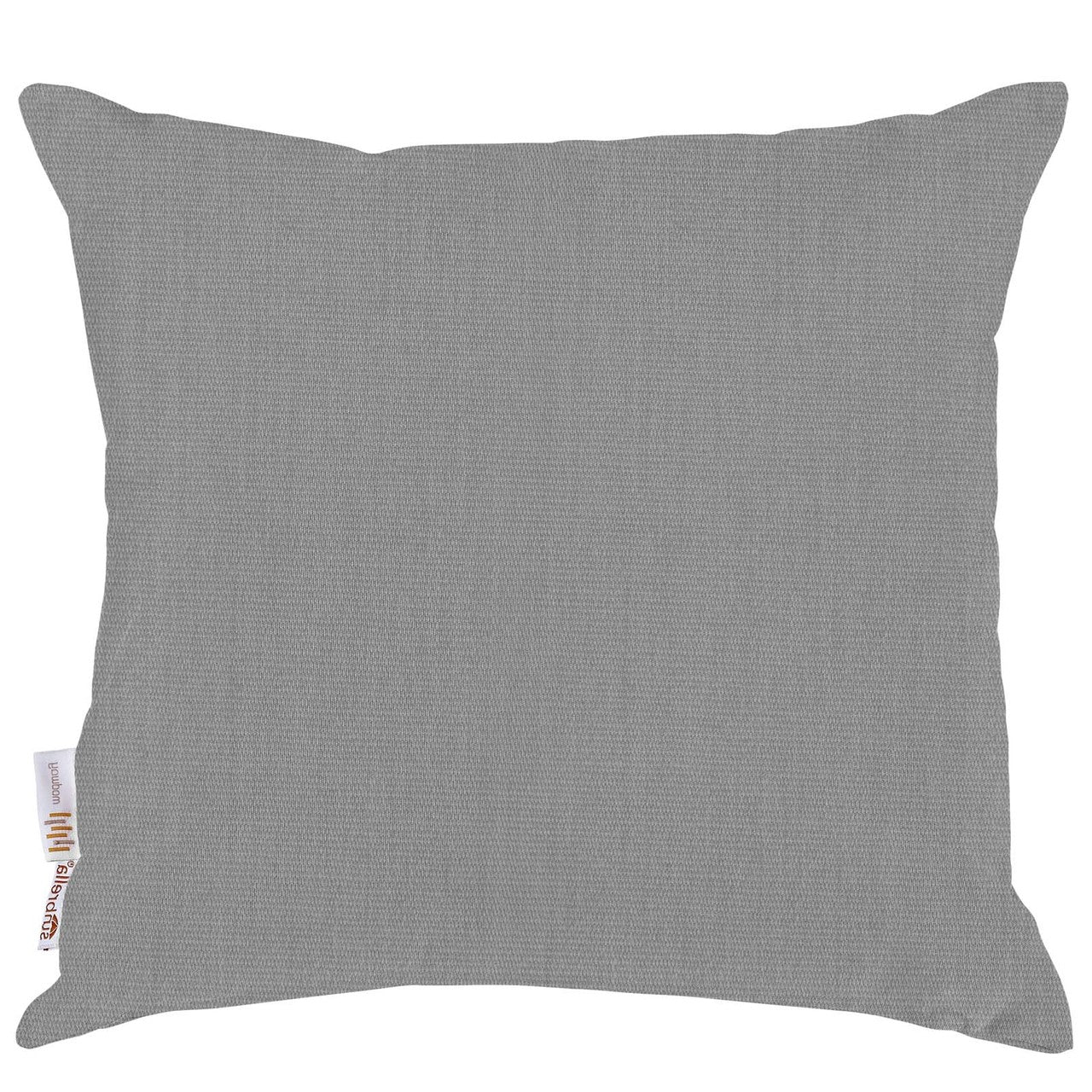 Summon 2 Piece Outdoor Patio Pillow Set, Fabric, Grey Gray 13462