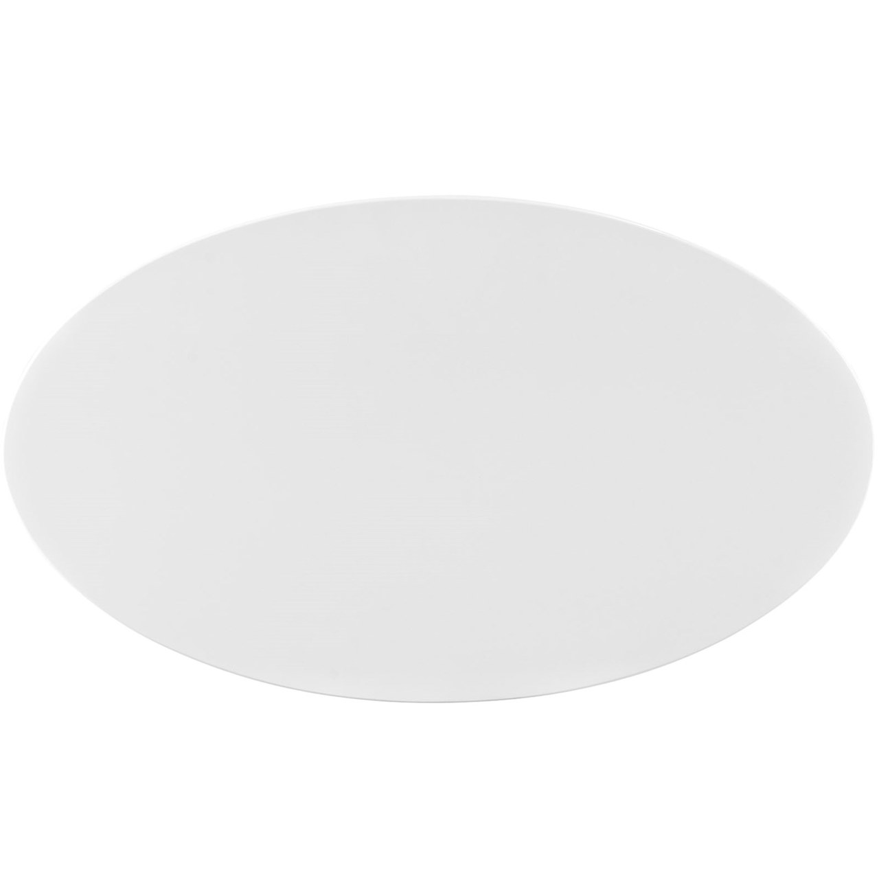 Lippa 48" Oval-Shaped Wood Top Coffee Table, White, Metal 10043