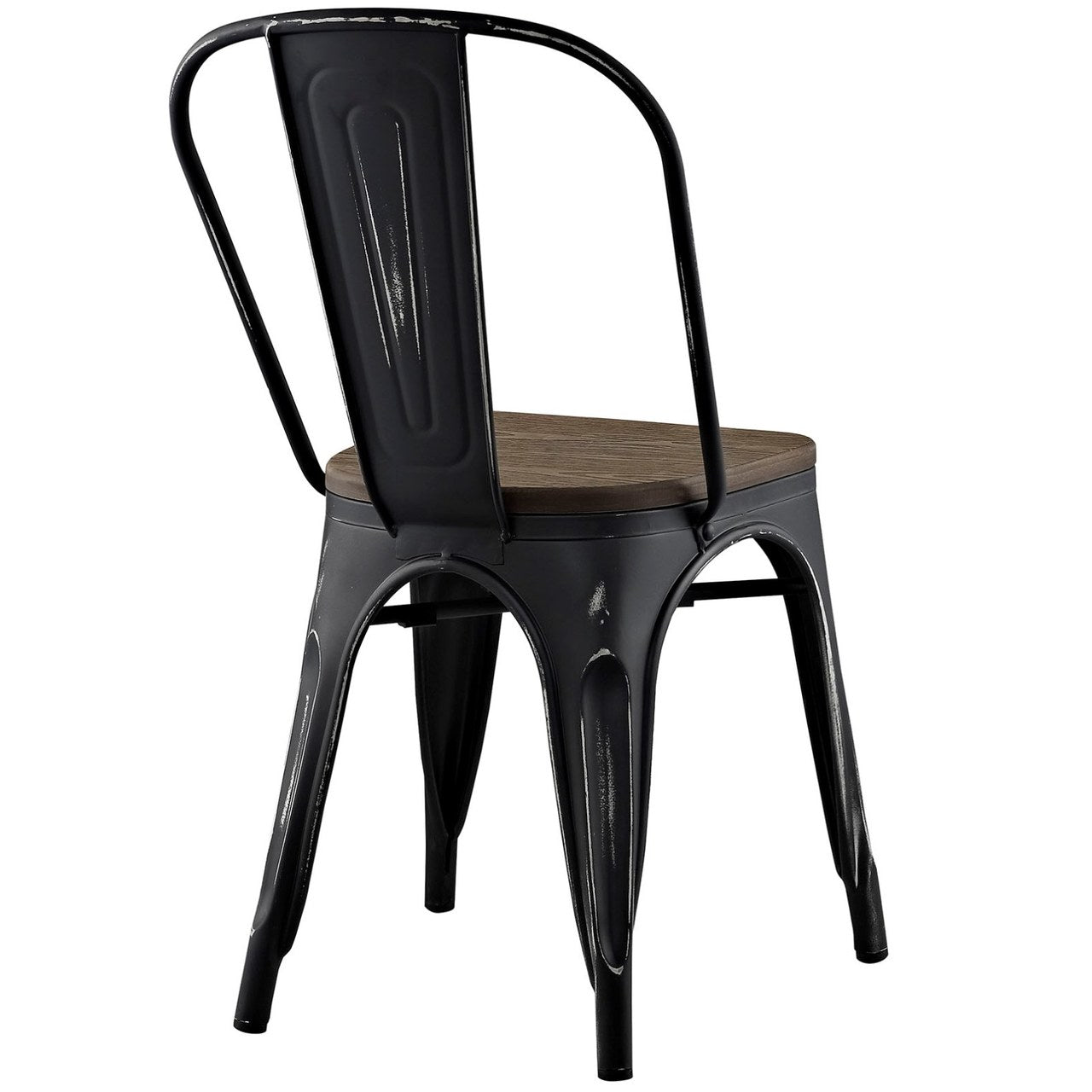 Promenade Bamboo Side Chair, Black, Metal 10062