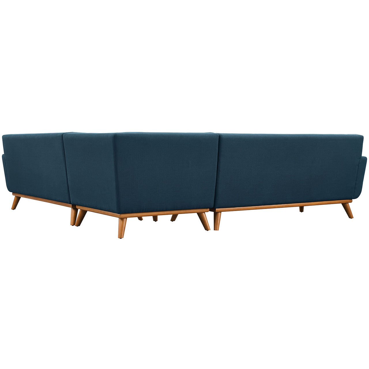 Engage L-Shaped Sectional Sofa, Navy, Fabric