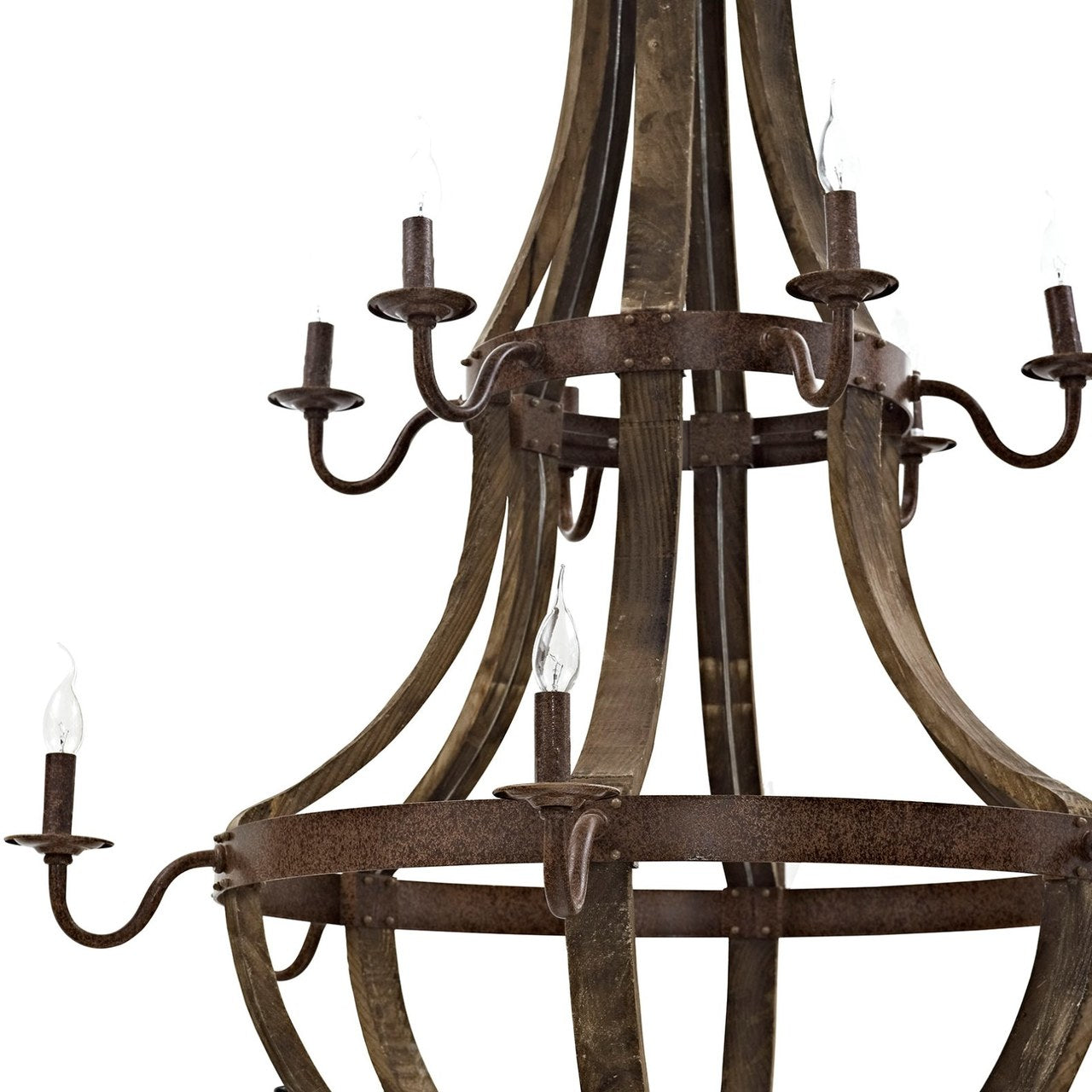 Trebuchet Chandelier, Brown, Metal 10180