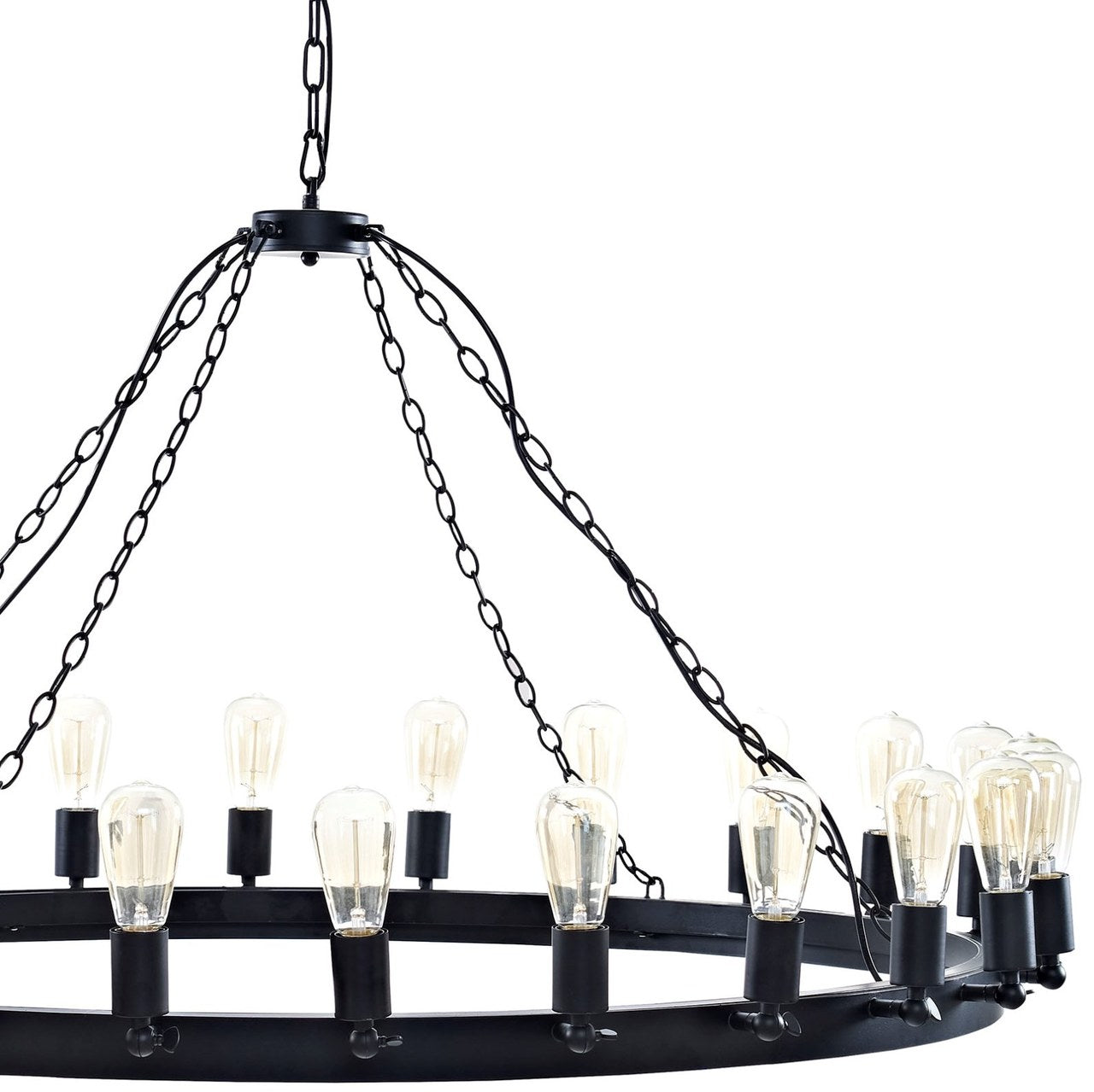 Teleport 52" Chandelier, Brown, Metal 10188