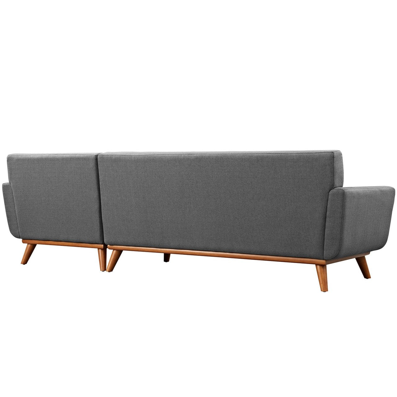 Engage Right-Facing Sectional Sofa, Grey, Fabric 10190