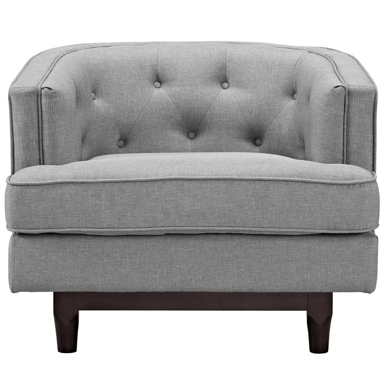 Coast Upholstered Armchair, Grey, Fabric 10239