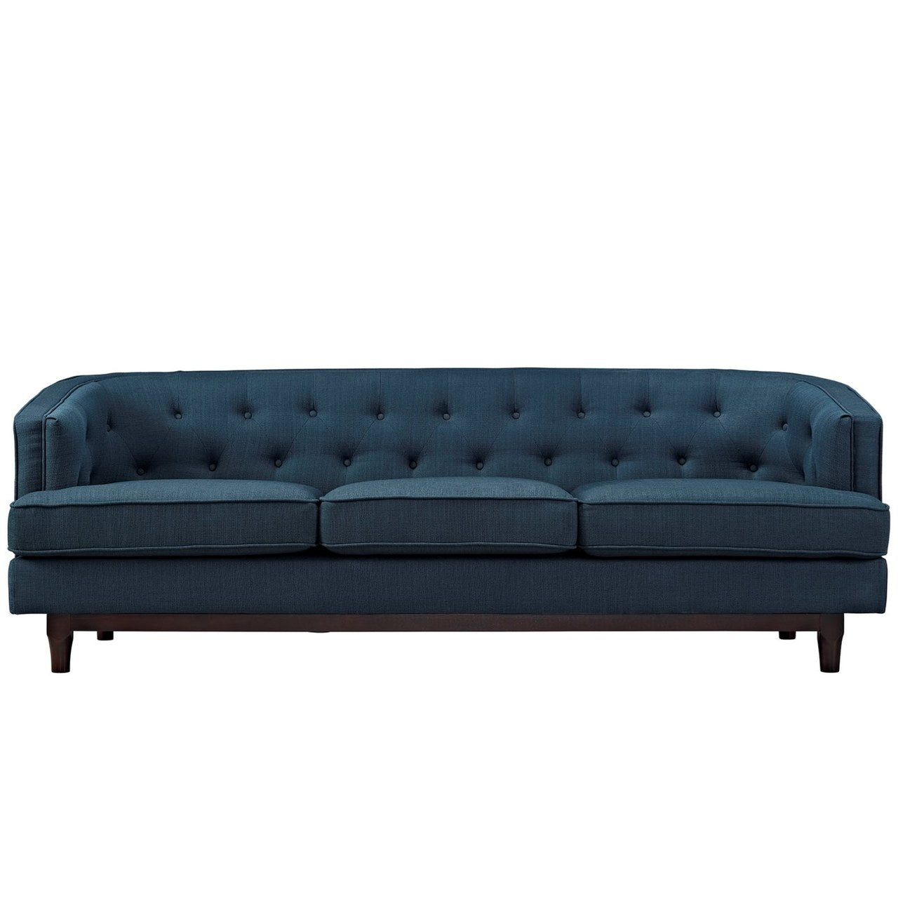 Coast Upholstered Sofa, Navy, Fabric 10240