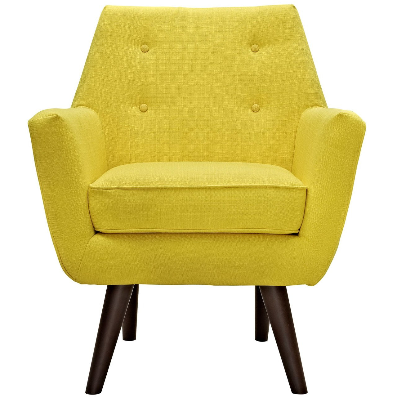 Posit Upholstered Armchair, Yellow, Fabric 10268