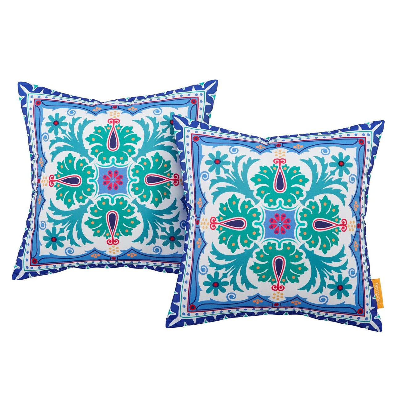 Modway Outdoor Patio Single Pillow, Fabric, Multi Color 13484