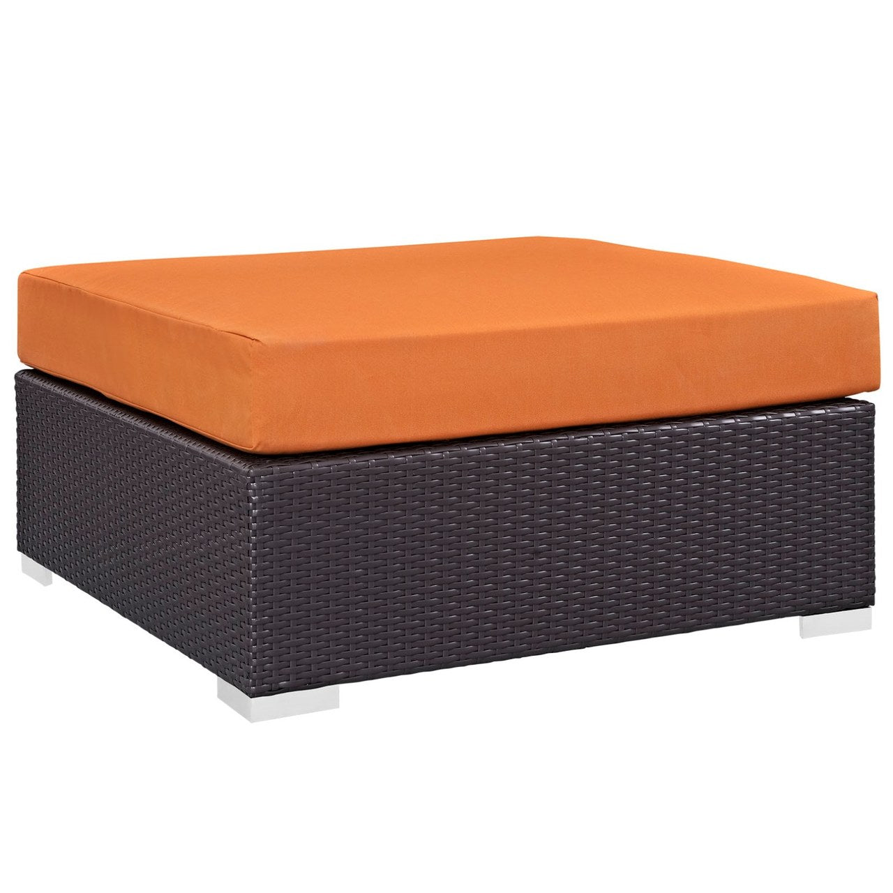 Convene Twelve PCS Outdoor Patio Sectional Set, Orange, Rattan 10423