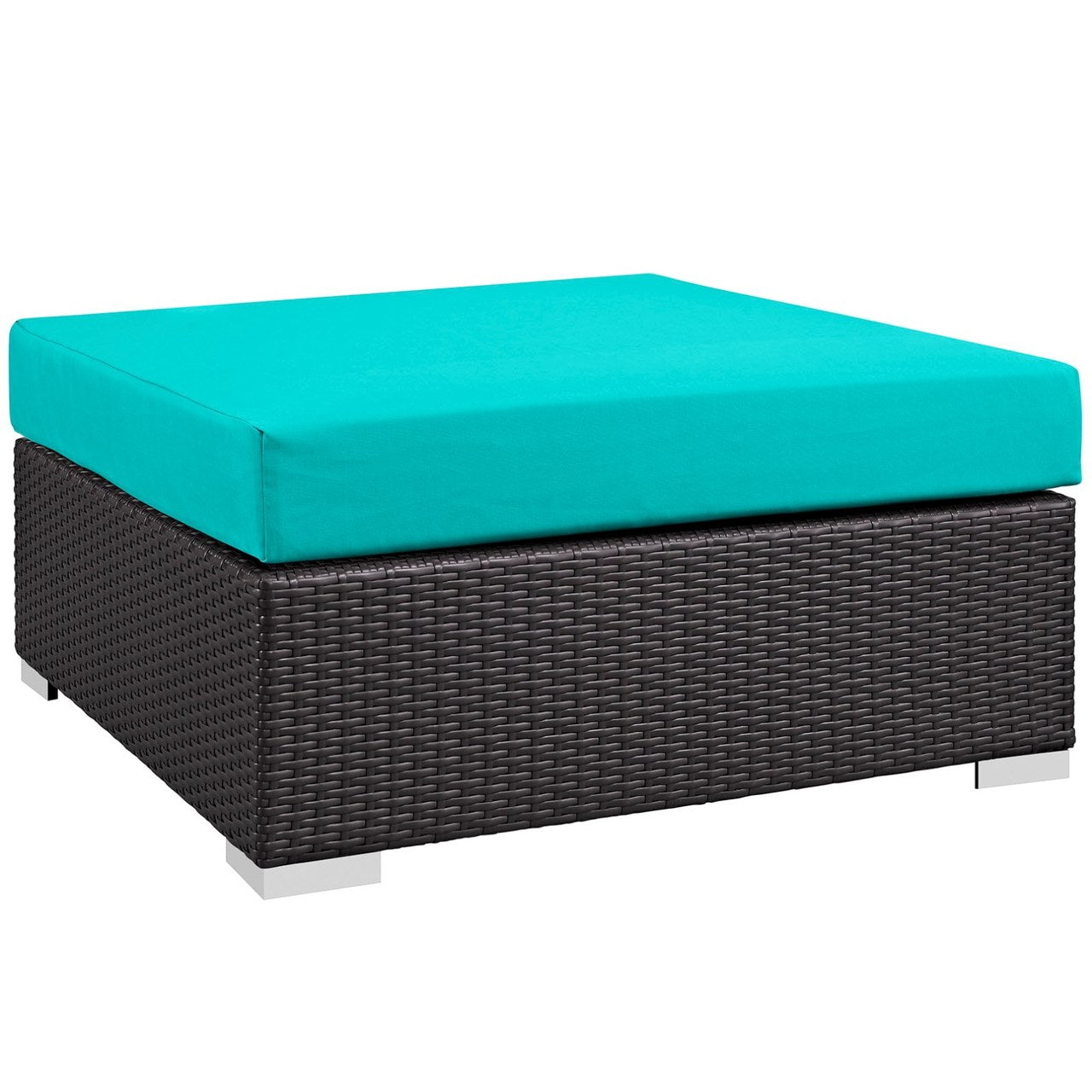 Convene Twelve PCS Outdoor Patio Sectional Set, Blue, Rattan 10426