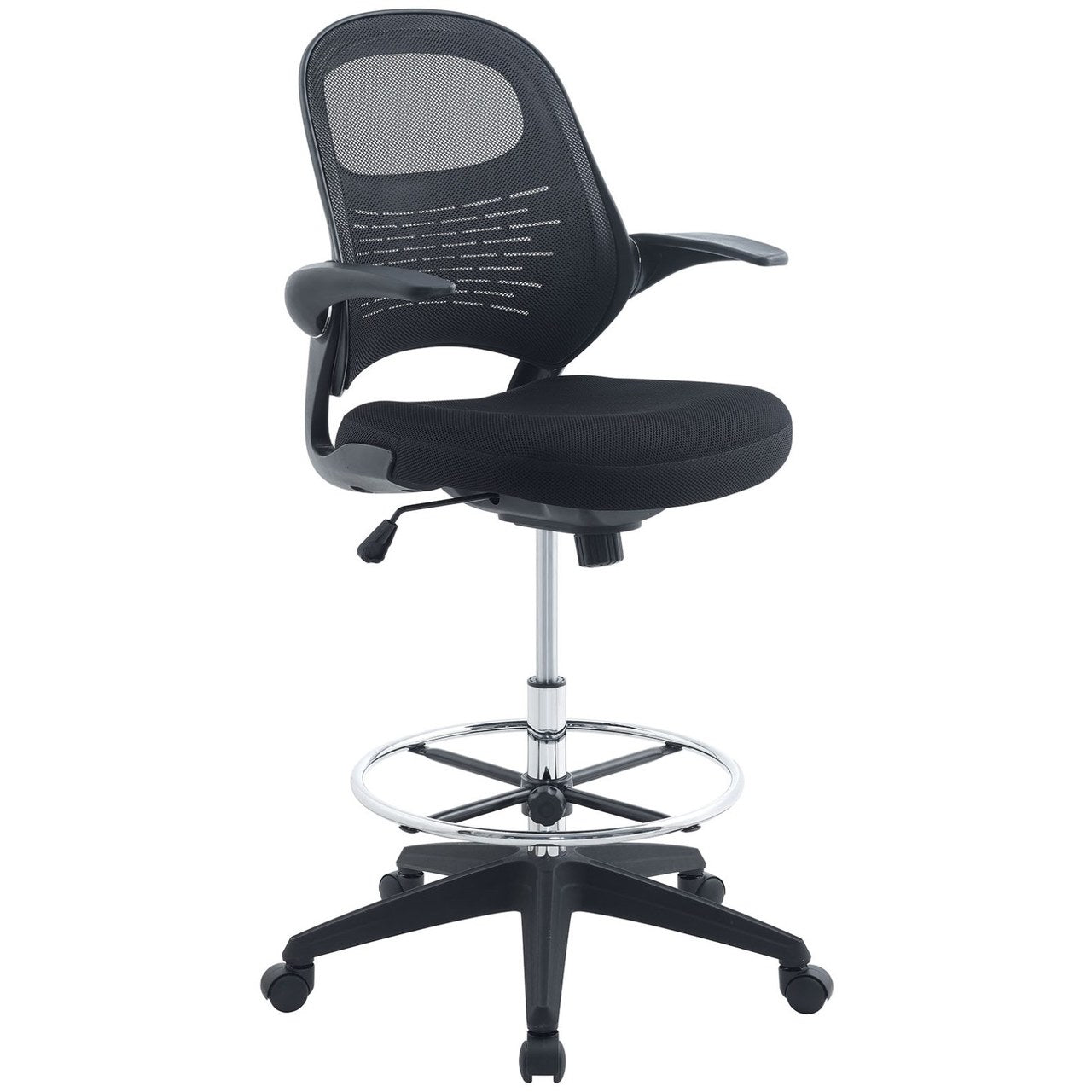 Advance Drafting Chair, Black, Fabric 10934