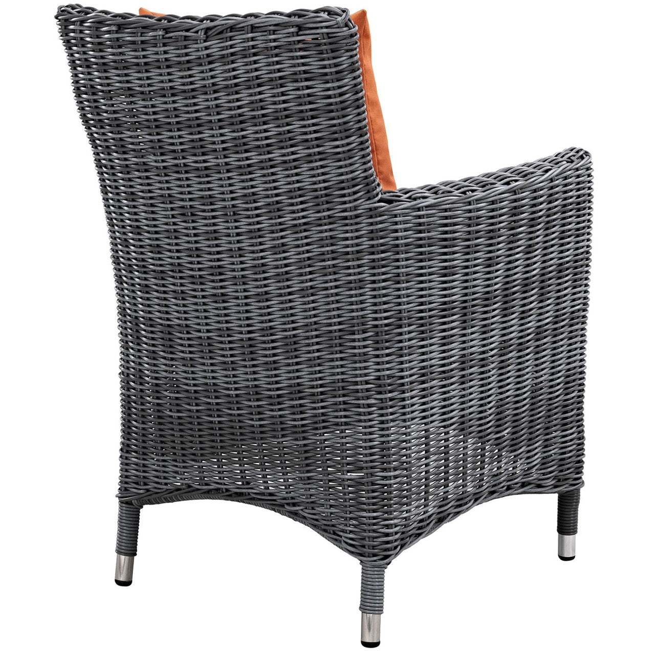 Summon Dining Chair ( Set of Two), Orange, Rattan 10971
