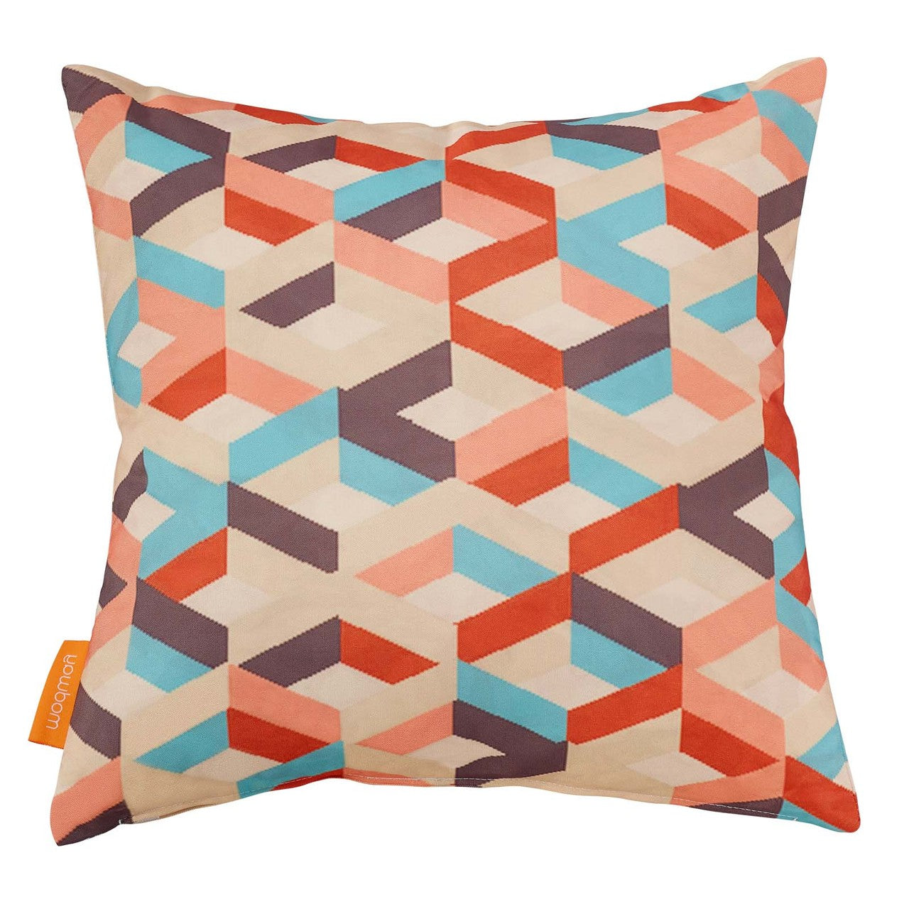 Modway Two Piece Outdoor Patio Pillow Set, Fabric, Multi Colorful 15122