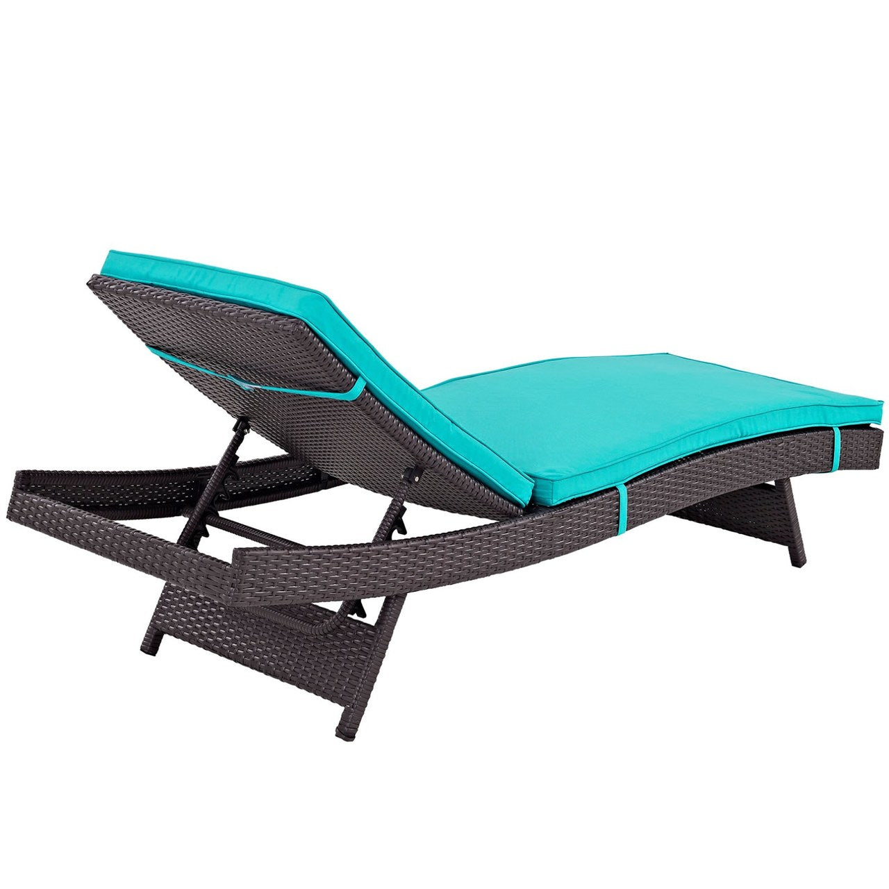 Convene Chaise Outdoor Patio Set of 6, Blue, Rattan 11303