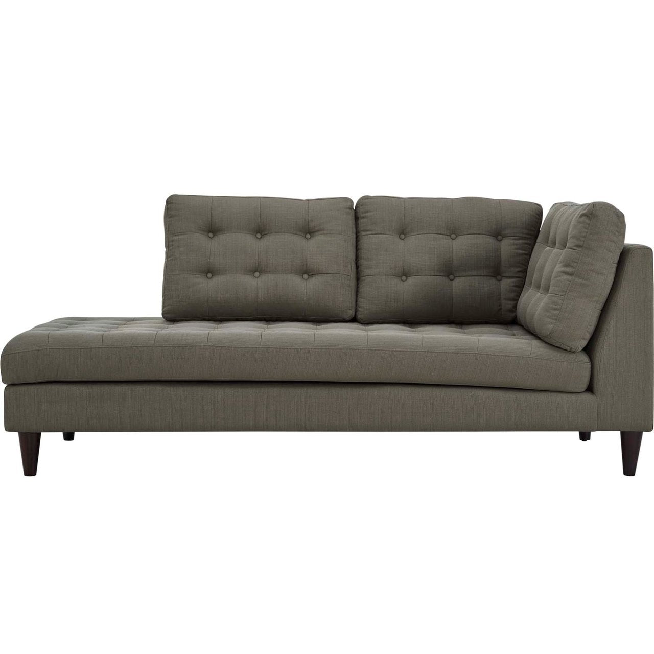 Empress Upholstered Fabric Bumper, Grey, Fabric 13145