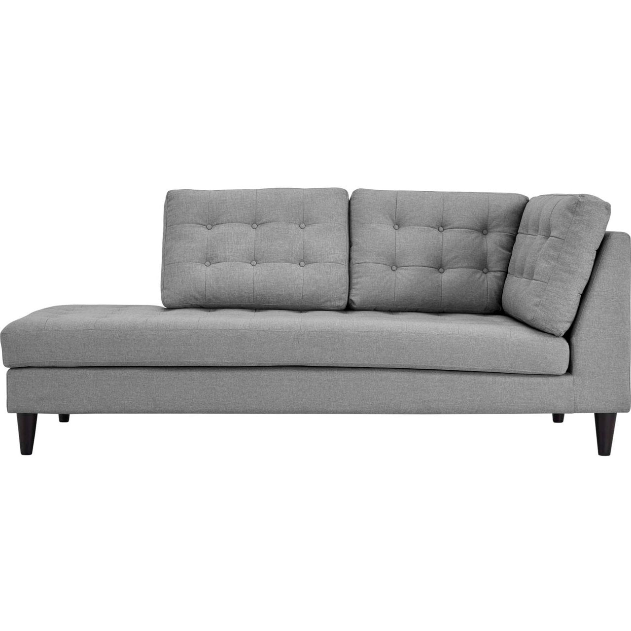 Empress Upholstered Fabric Bumper, Grey, Fabric 13147