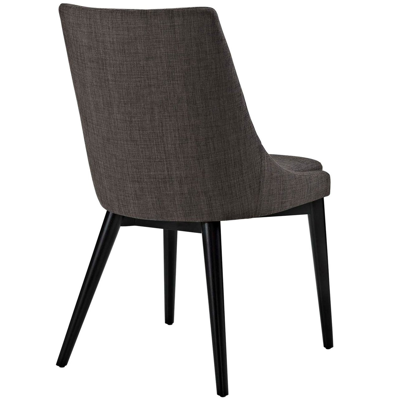 Viscount Dining Side Chair Fabric, Brown, Fabric 11857