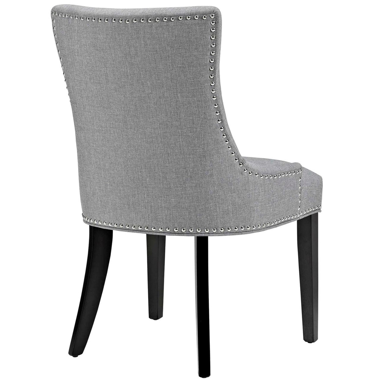 Marquis Dining Side Chair Fabric Set of 2, Grey, Fabric 11870