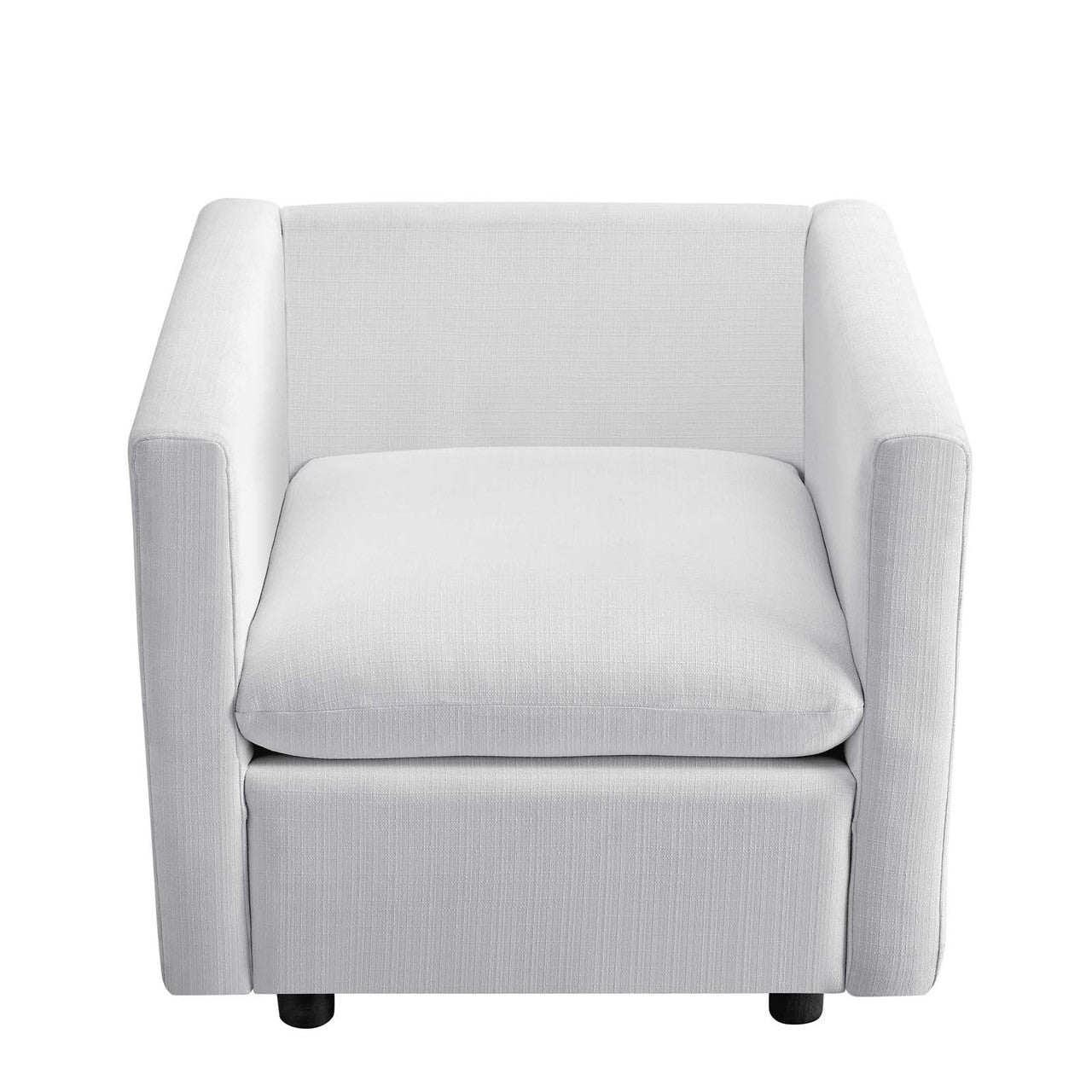 Activate Upholstered Fabric Armchair, Fabric, White 15032