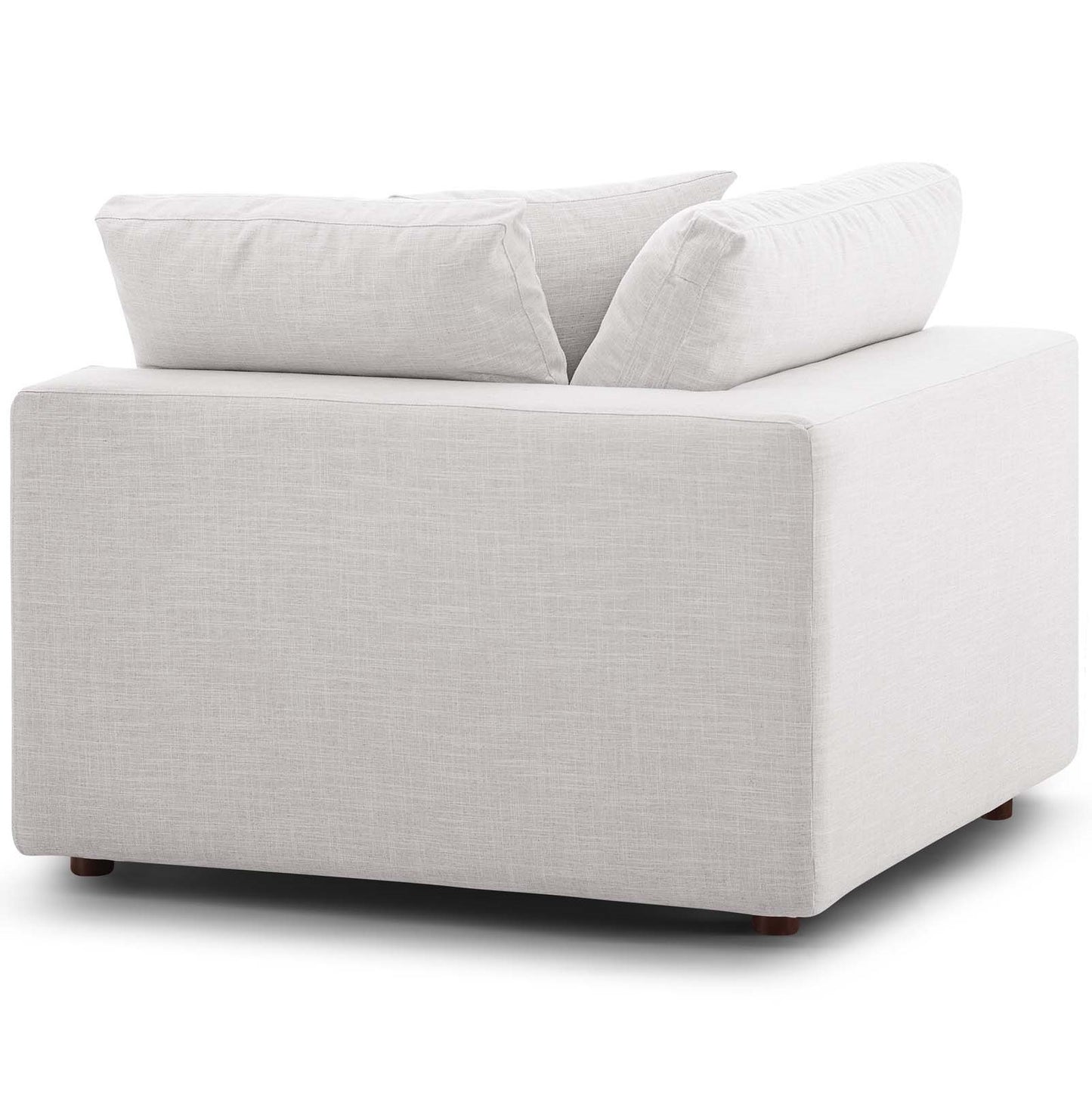 Commix Down Filled Overstuffed 6 Piece Sectional Sofa Set, Fabric, Beige, 17311