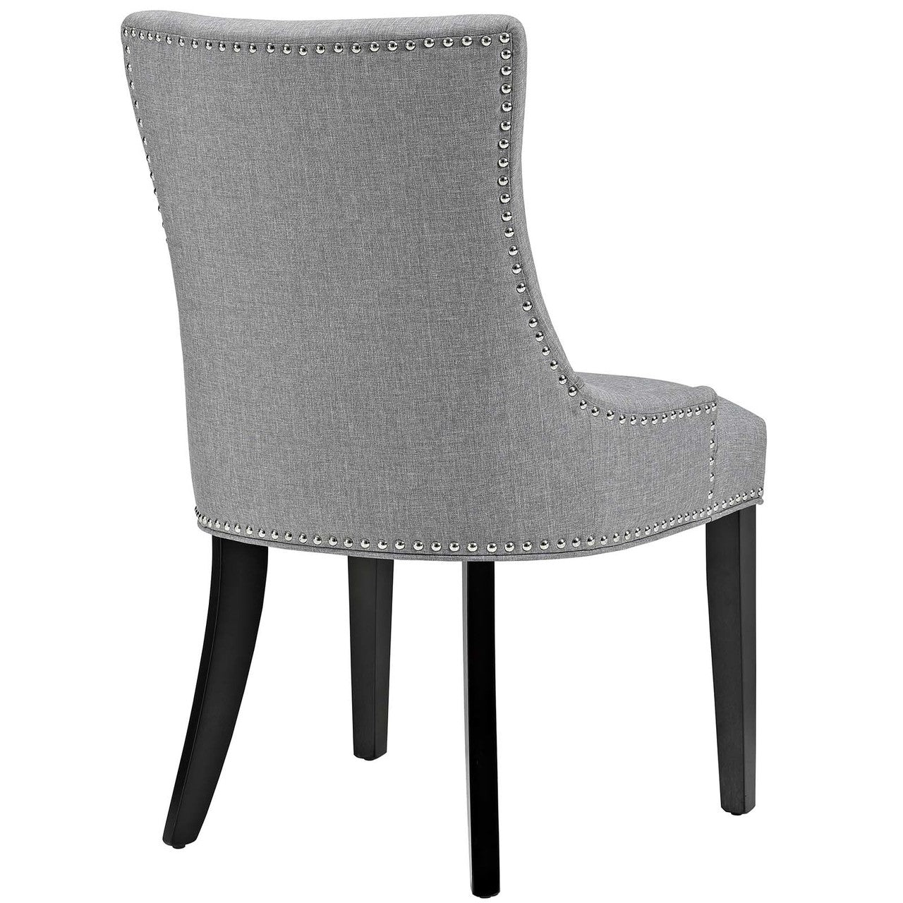 Marquis Dining Chair Fabric Set of 4, Fabric, Light Grey Gray 15830
