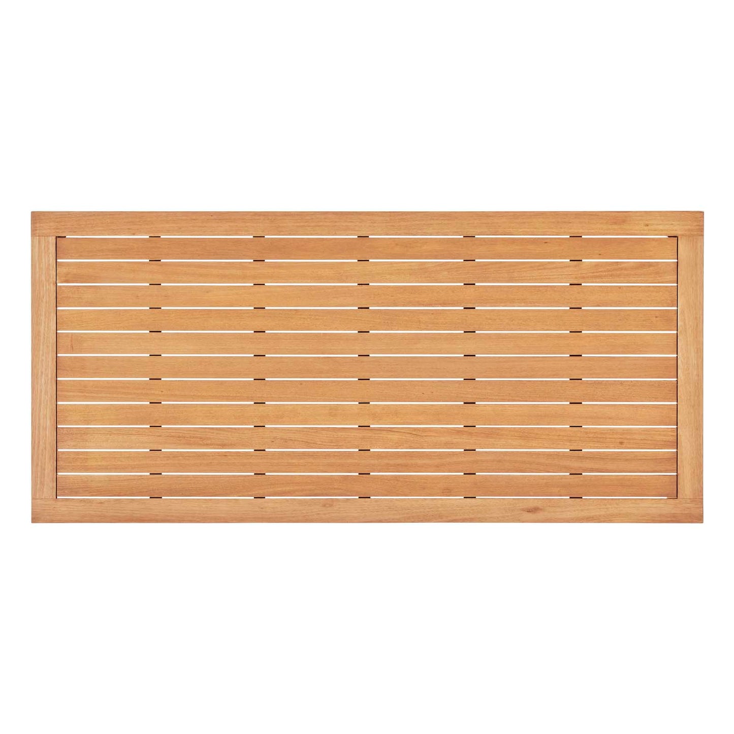 Viewscape 83" Outdoor Patio Ash Wood Dining Table, Wood, Brown Natural, 18303