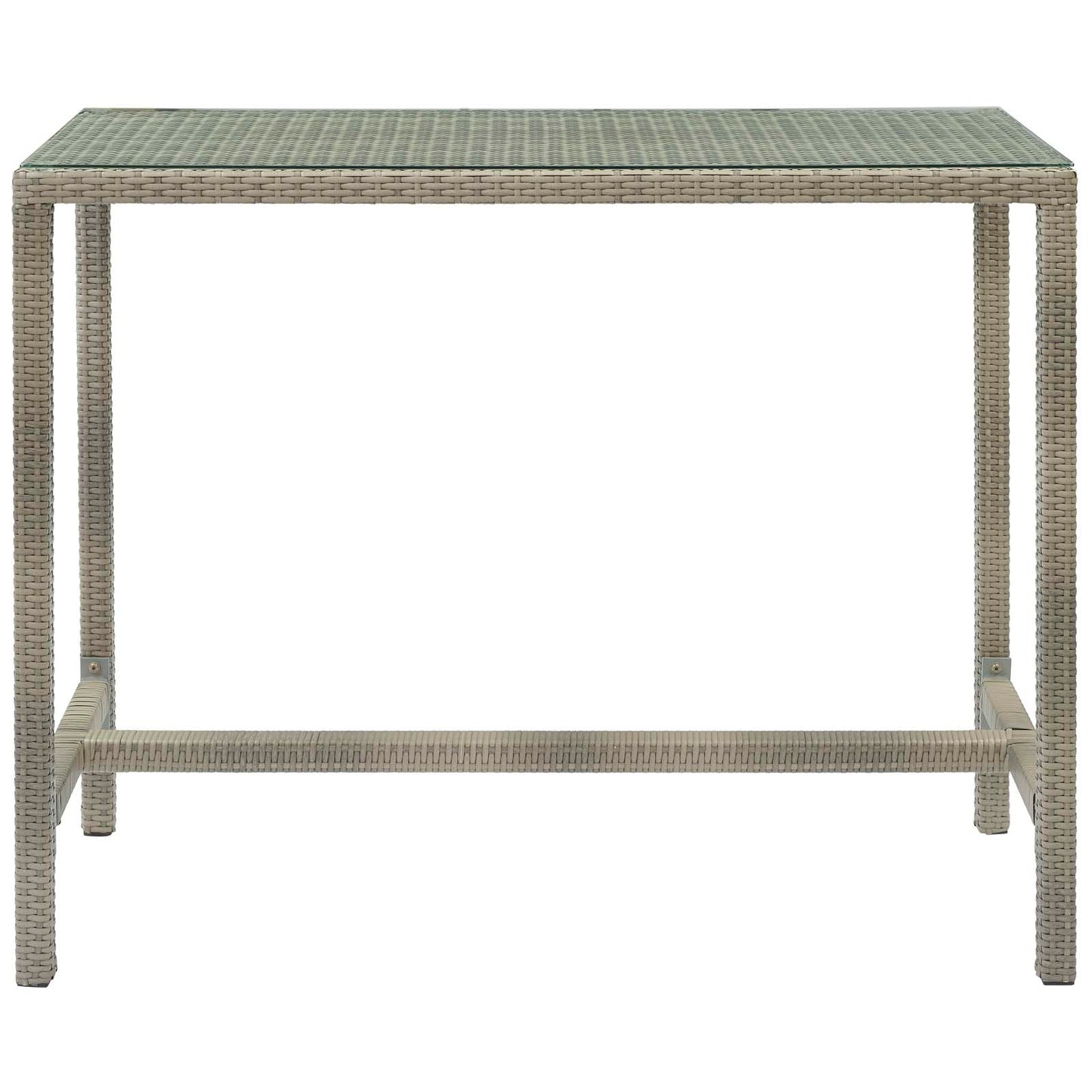 Conduit 5 Piece Outdoor Patio Wicker Rattan Set, Fabric Glass Rattan Wicker, Navy Blue, 17582