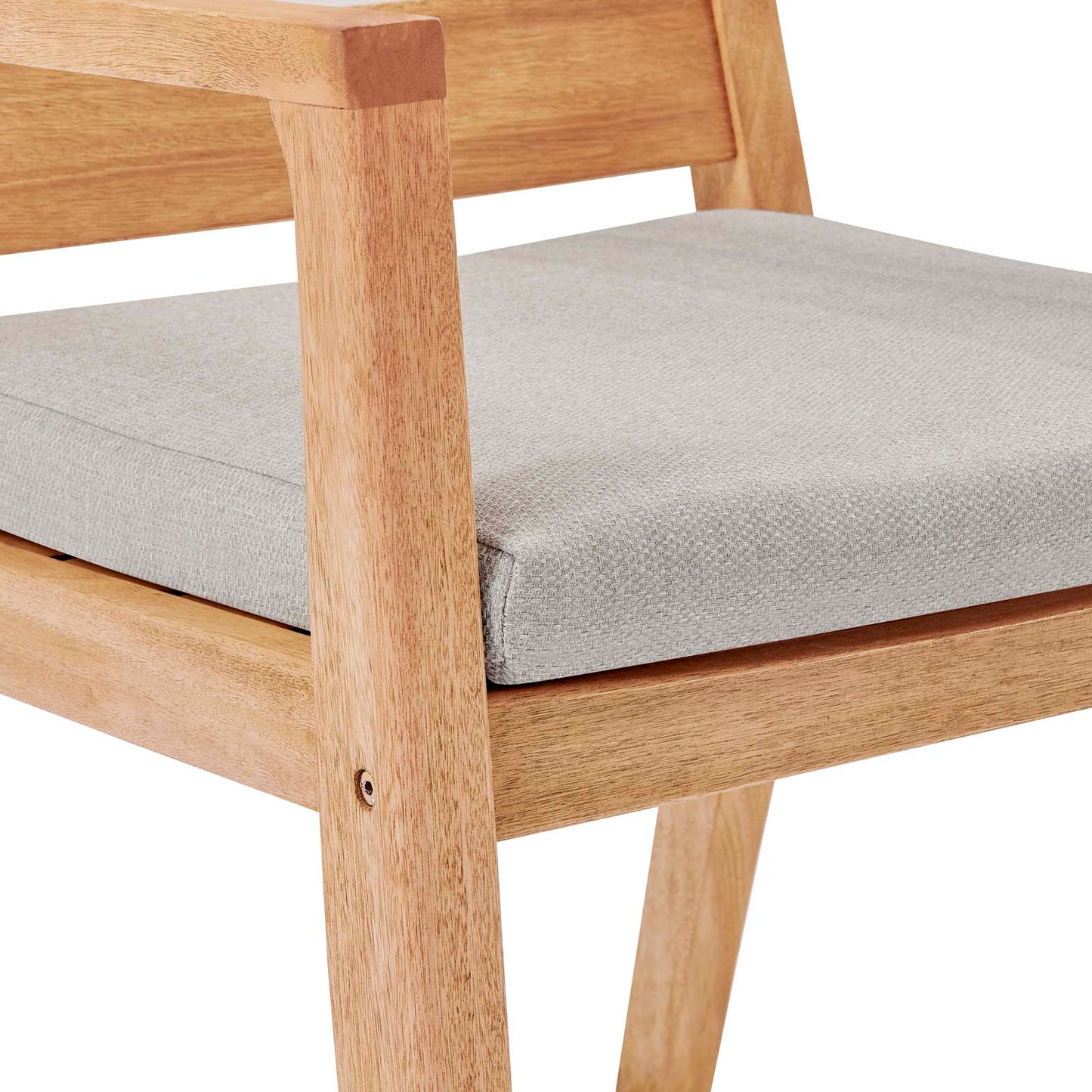 Portsmouth Outdoor Patio Karri Wood Armchair Set of 2, Wood, Brown Natural Taupe Gray, 18548