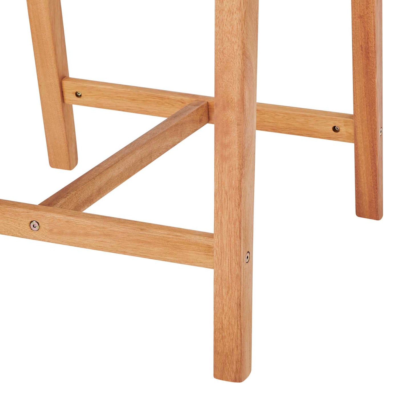 Portsmouth Outdoor Patio Karri Wood Bar Stool Set of 2, Wood, Brown Natural Taupe Gray, 18561