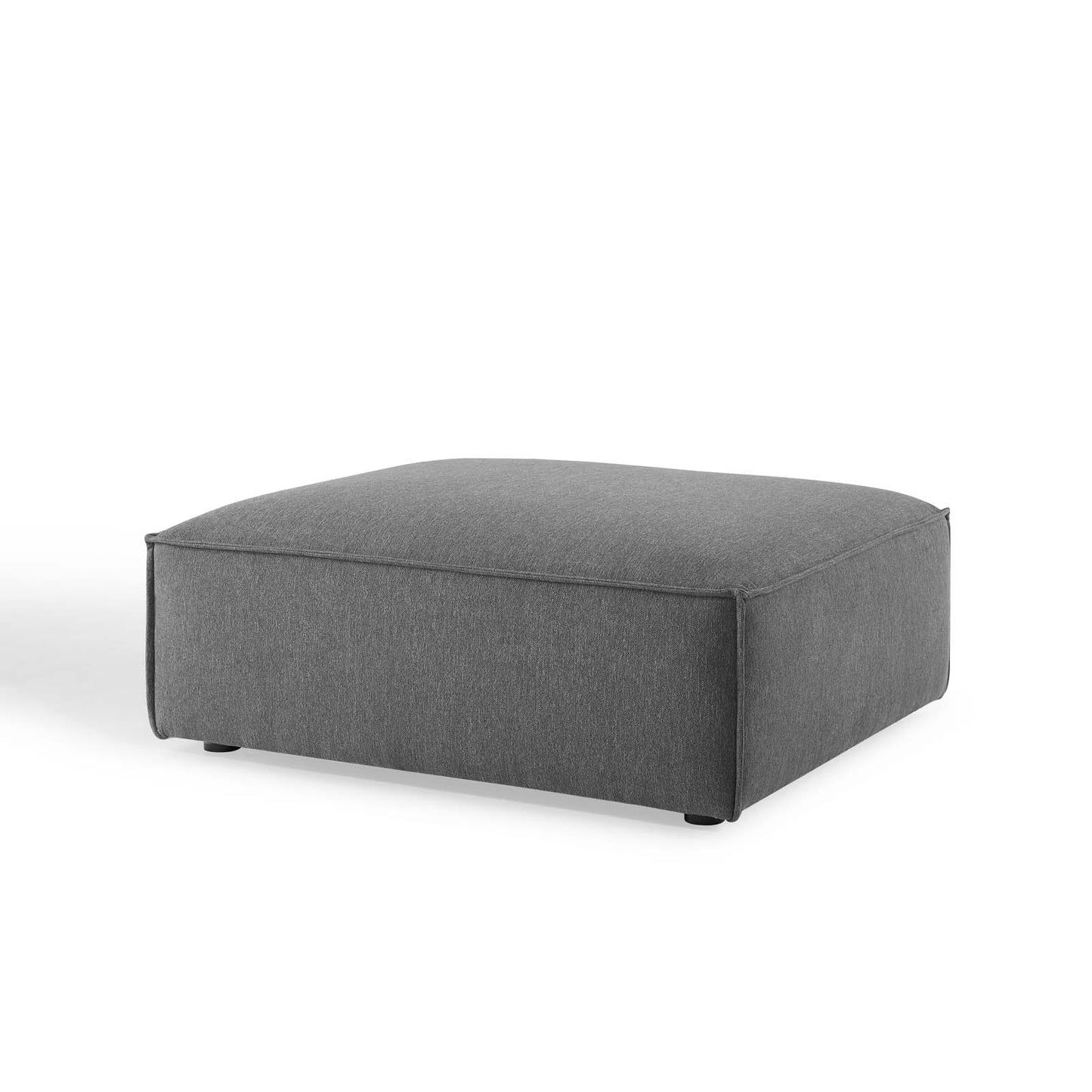 Restore Ottoman, Fabric, Dark Grey Gray, 18641