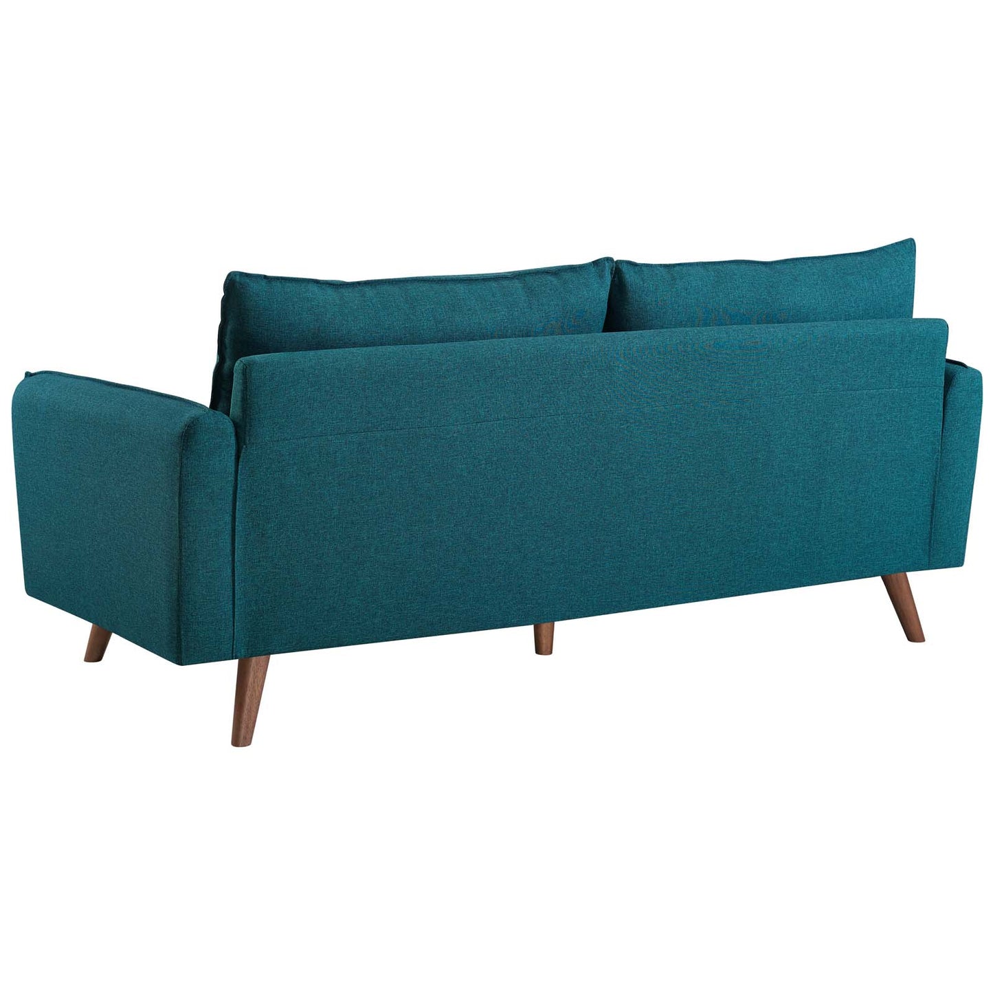 Revive Upholstered Fabric Sofa and Loveseat Set, Fabric, Teal Blue, 19137