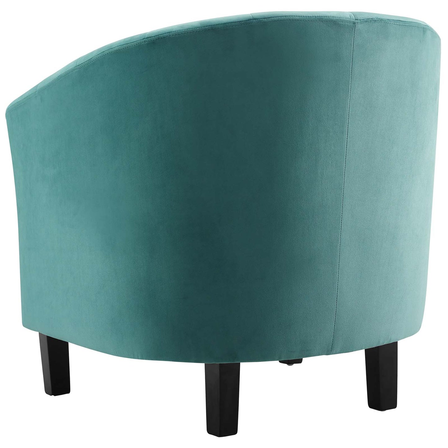 Prospect Channel Tufted Performance Velvet Armchair Set of 2, Velvet, Teal Blue, 19390